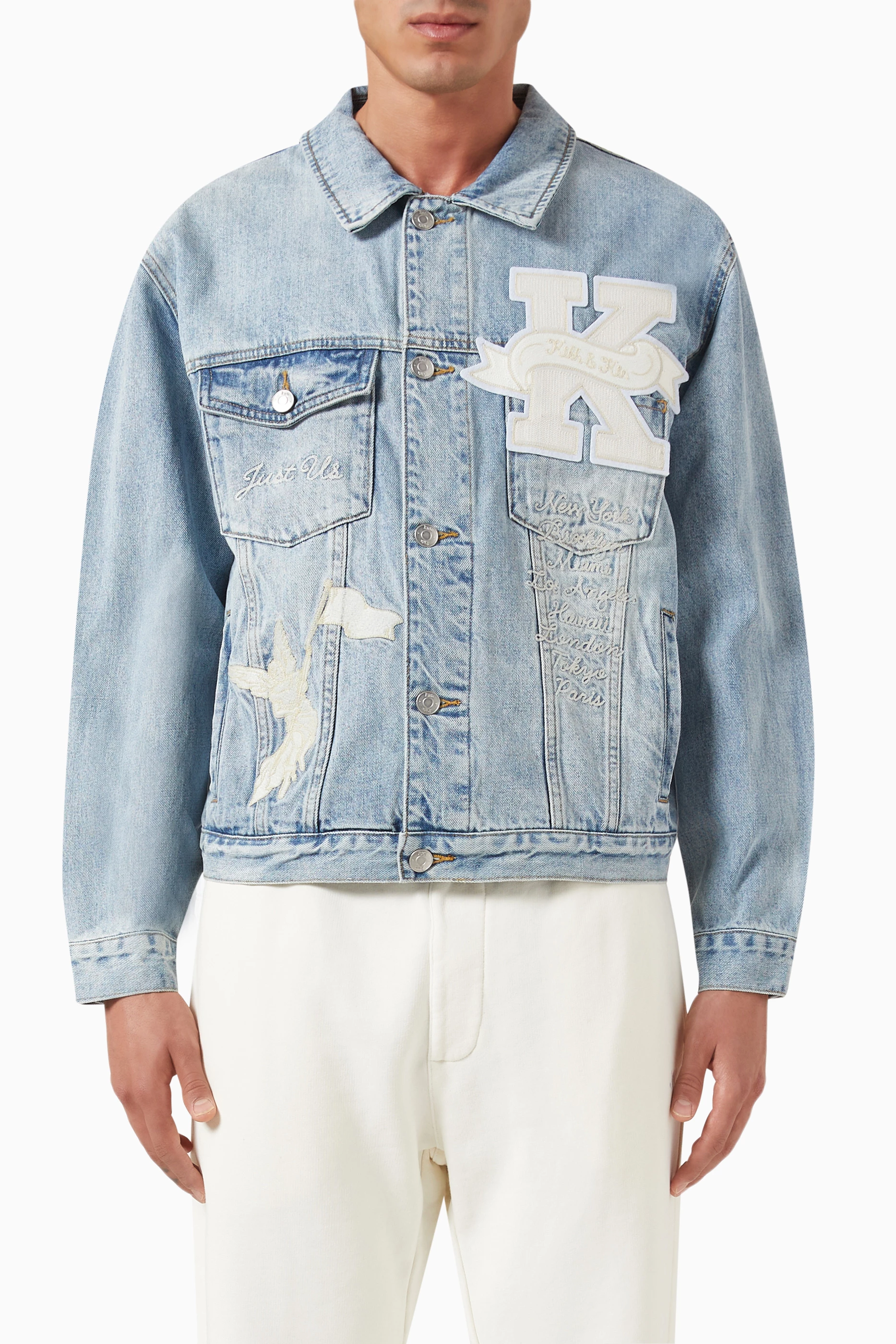 試着のみ　KITH LAIGHT LOGO DENIM JACKET 試着のみKITH LAIGHT LOGO DENIM JACKET