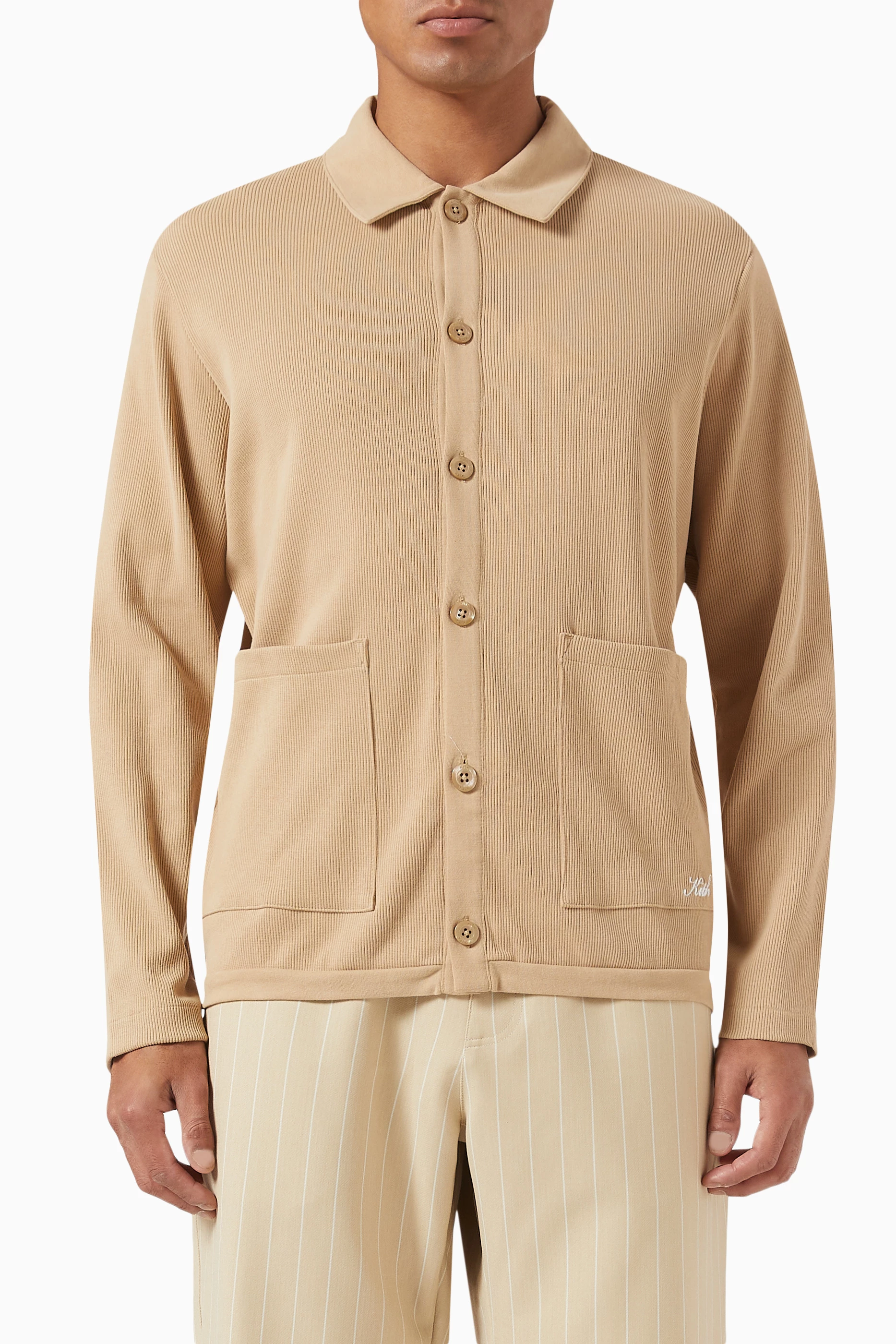 Buy Kith Brown Hastings Cardigan in Cotton-knit For Men Online 