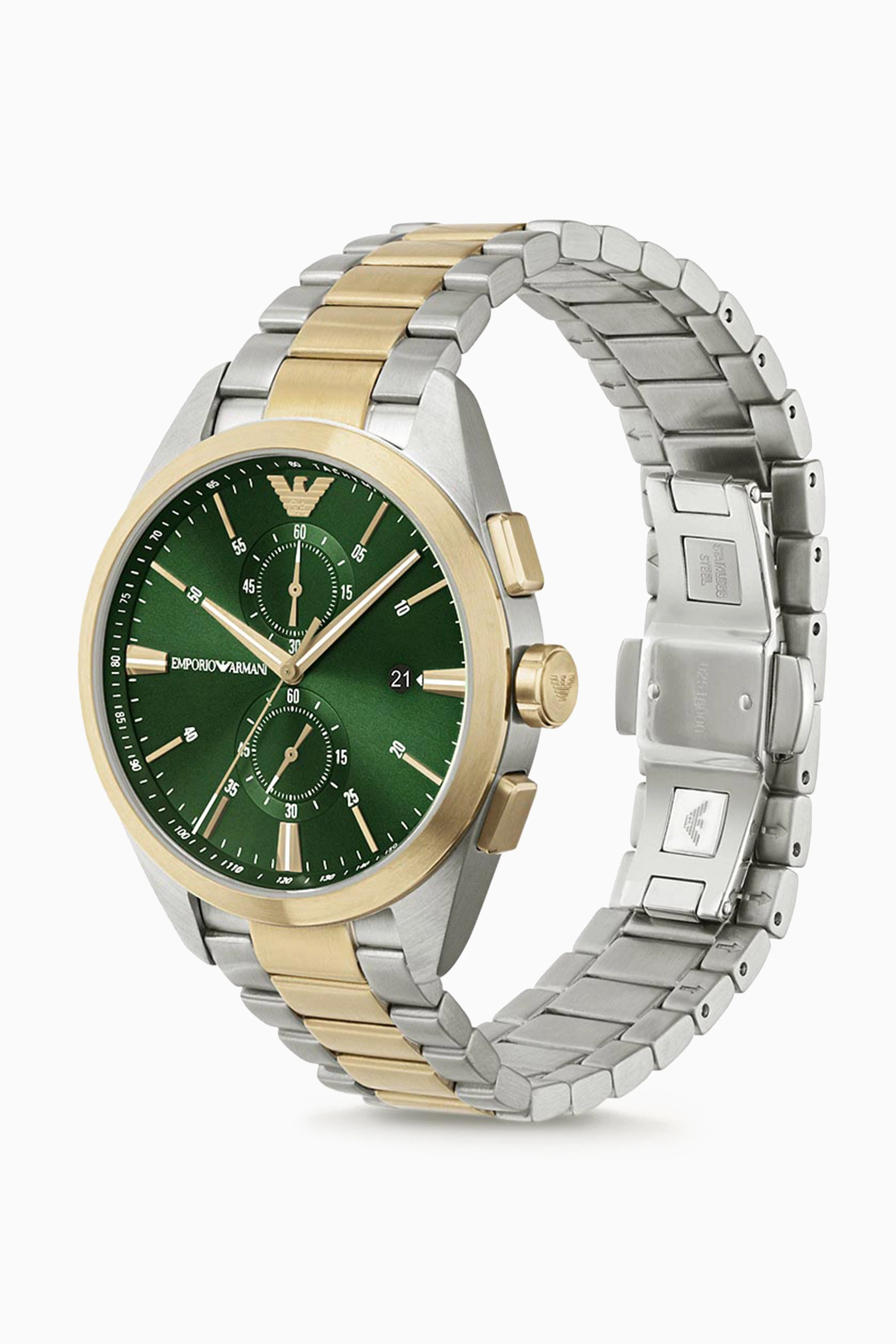 Emporio armani watch green strap store