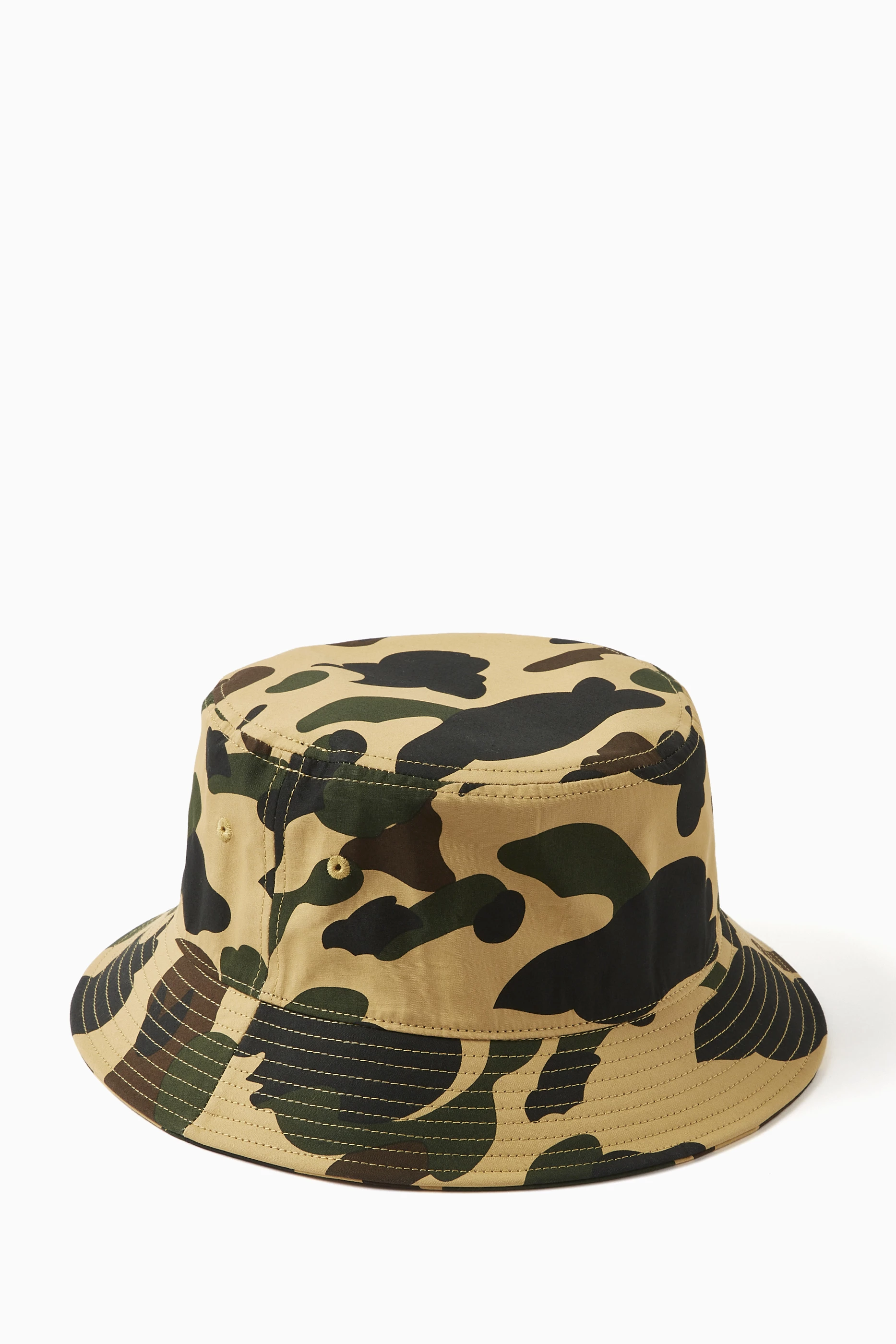 Buy A Bathing Ape Yellow 1st Camo Bucket Hat in Twill For Men Online Ounass UAE