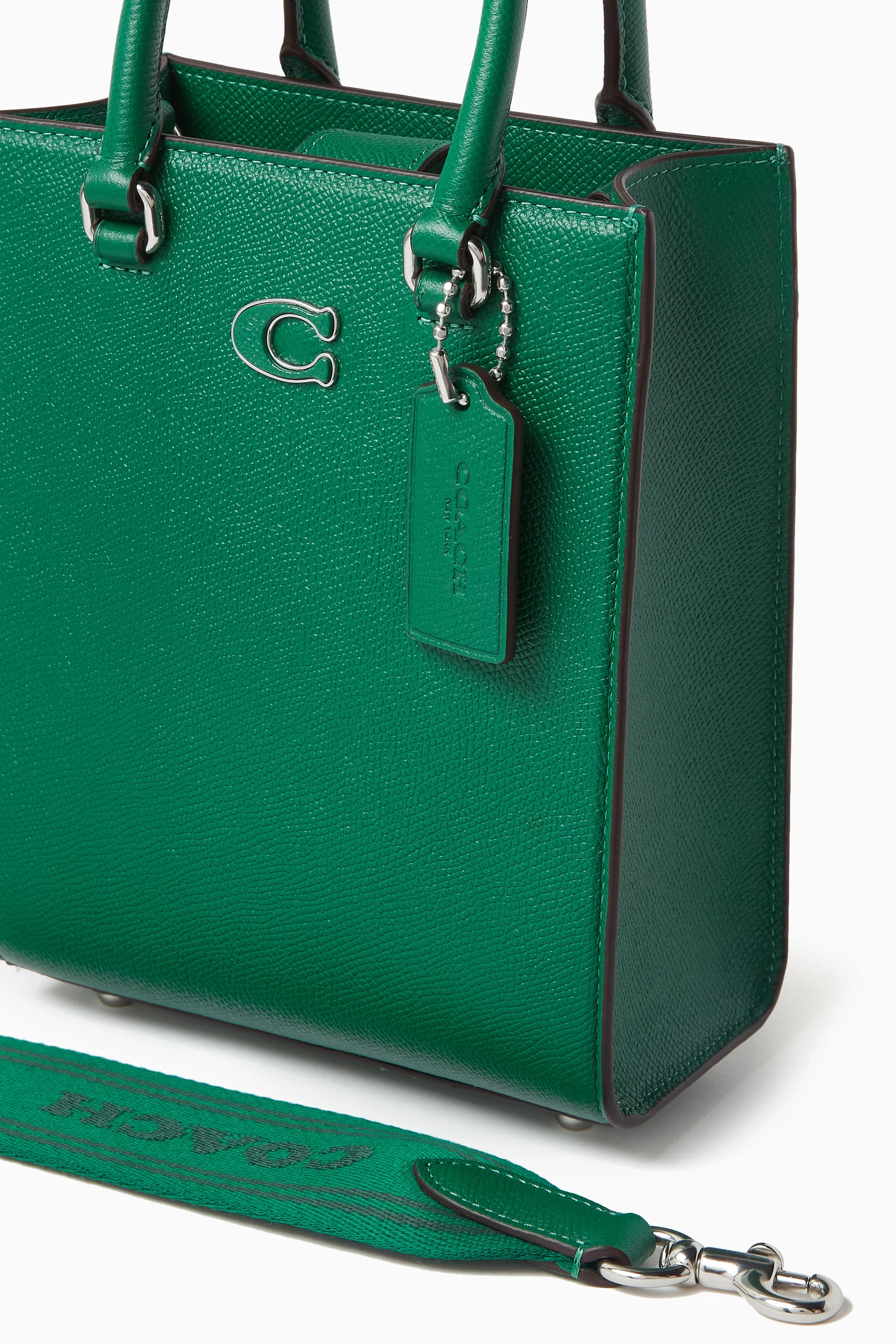 Buy Coach Green Tote 16 Bag in Leather For UNISEX Online Ounass UAE