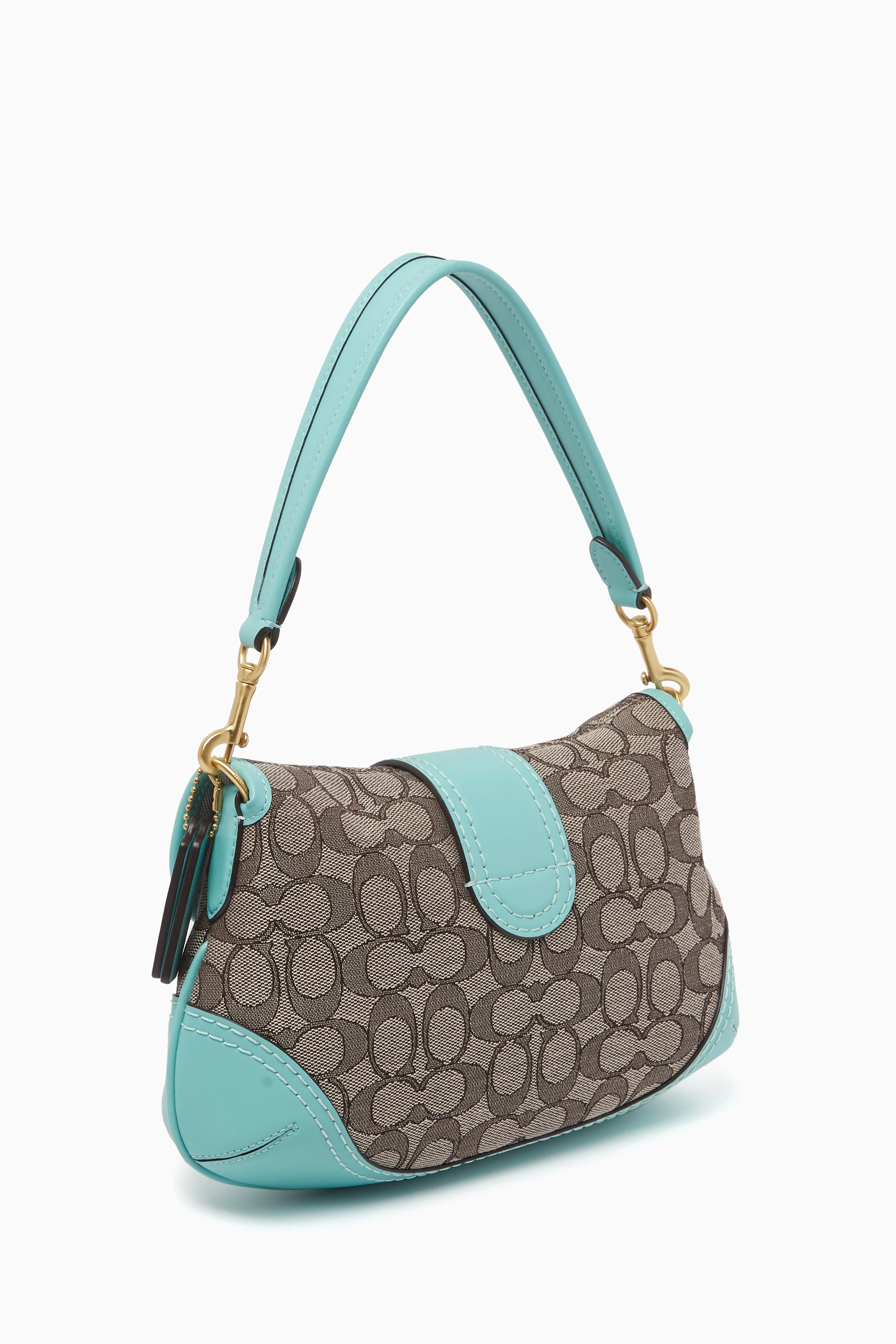 Buy Coach Blue Soho Signature-logo Shoulder Bag in Jacquard For