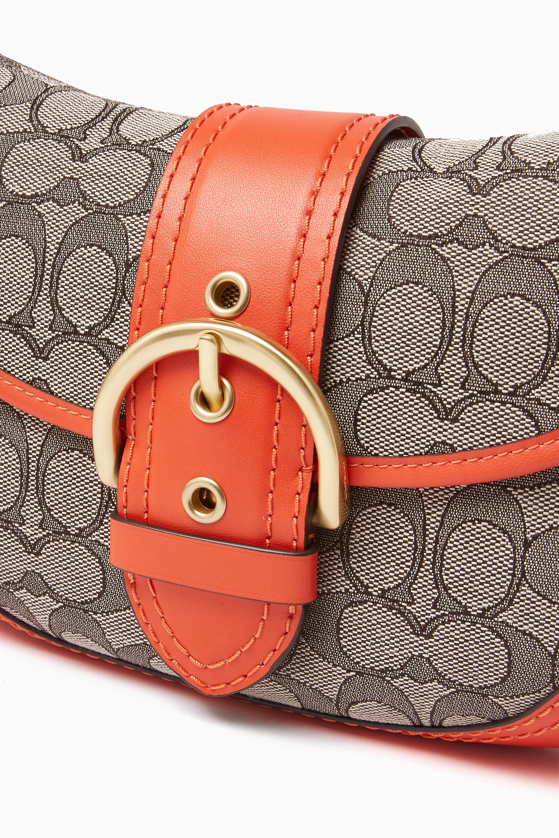 Buy Coach Orange Soho Signature-logo Shoulder Bag in