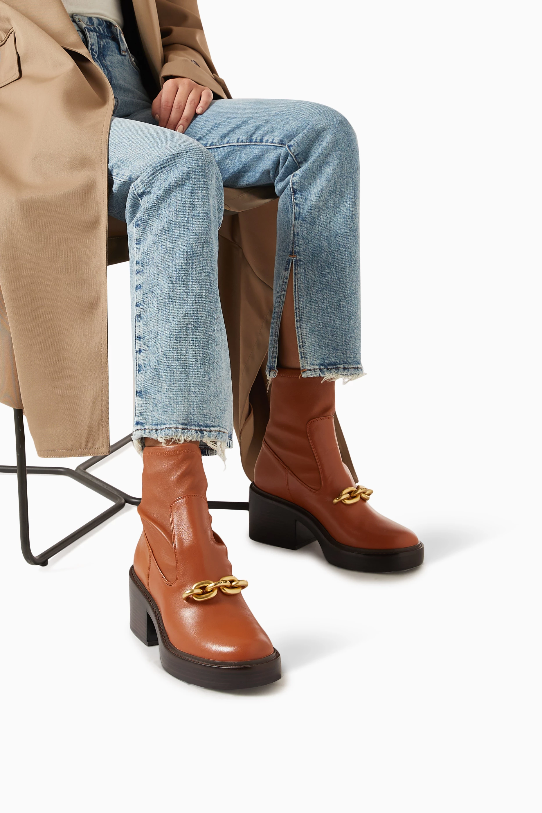 Kenna Coach Stiefeletten COACH KENNA CALF SUEDE AND SHEARLING