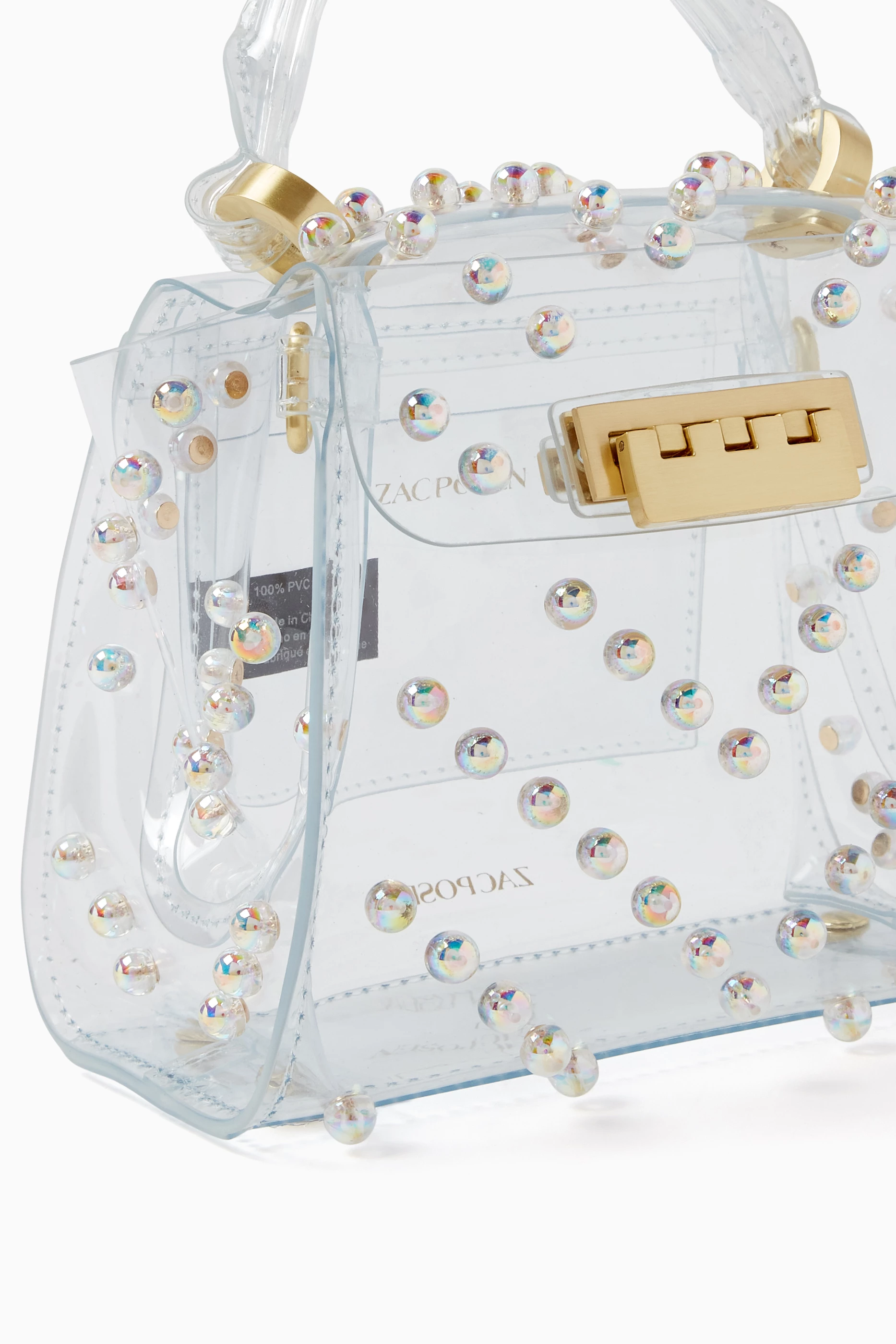 Zac posen clear bag top