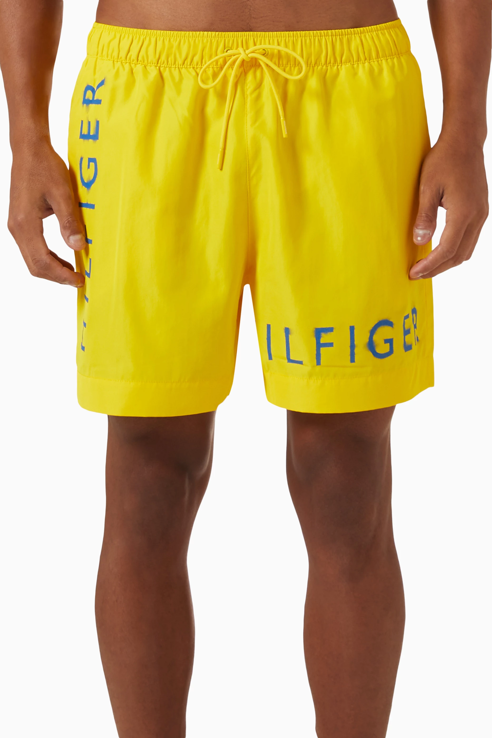 Yellow tommy hilfiger swim trunks new arrivals