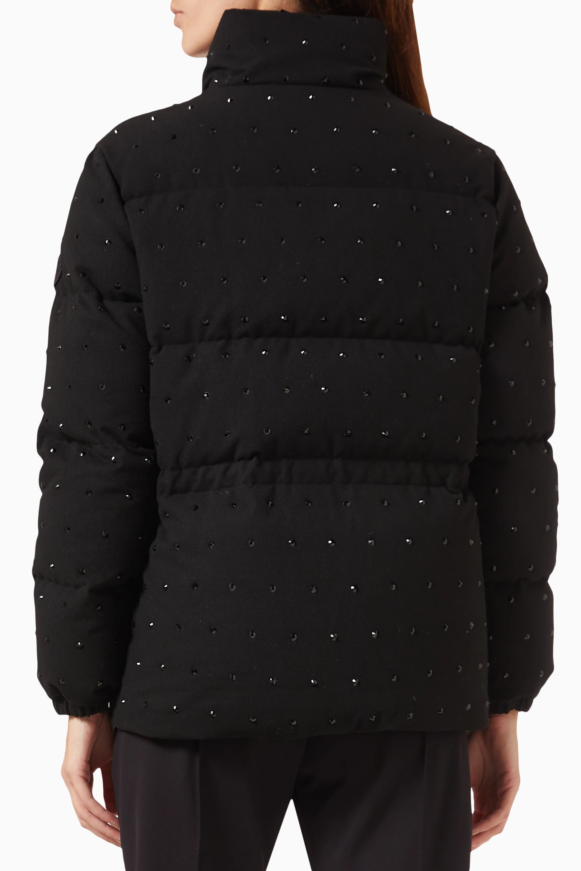 Buy Moncler Black Fuligule Short Down Jacket For Women Online Ounass UAE