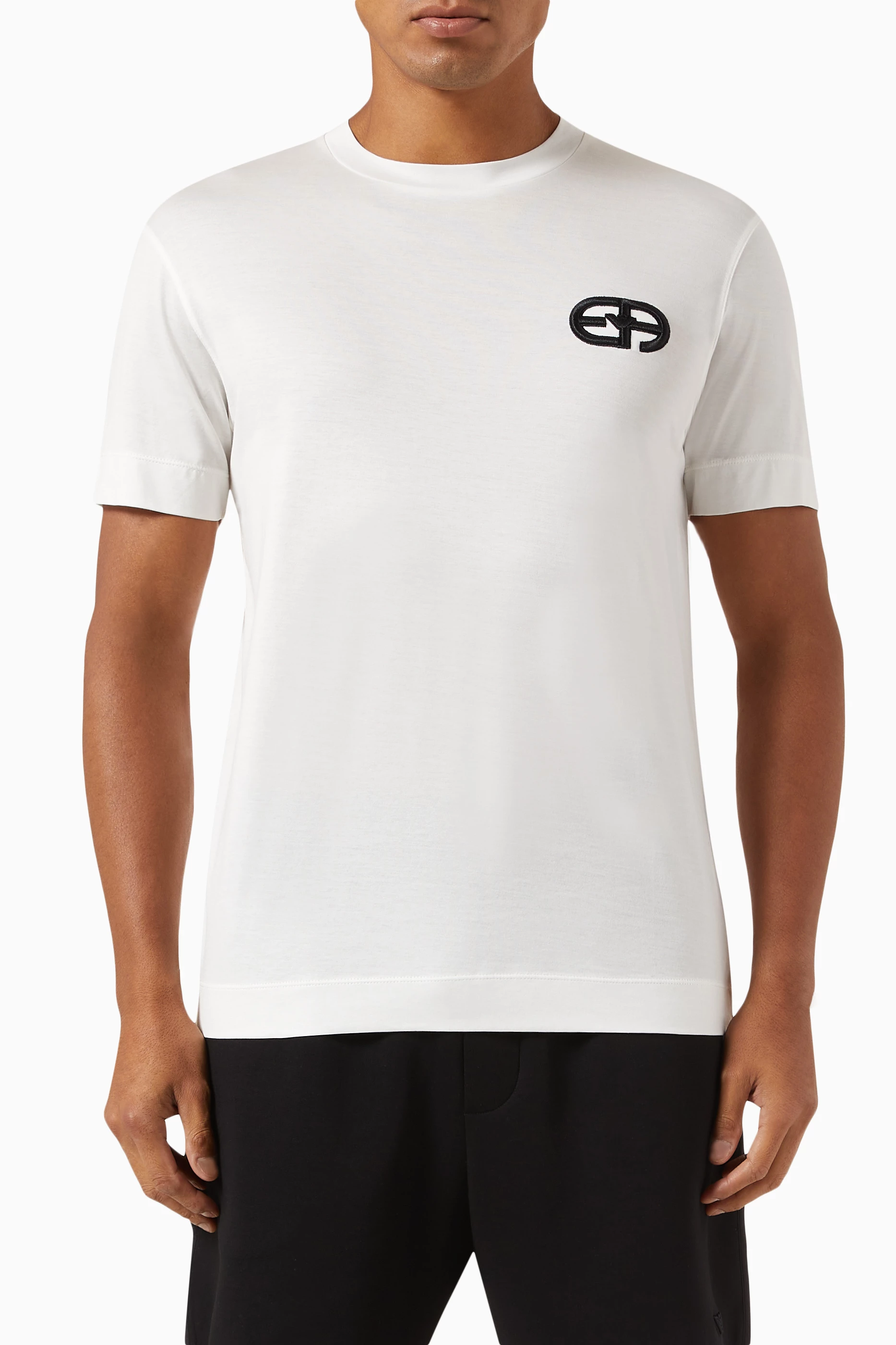 Emporio armani logo t shirt online