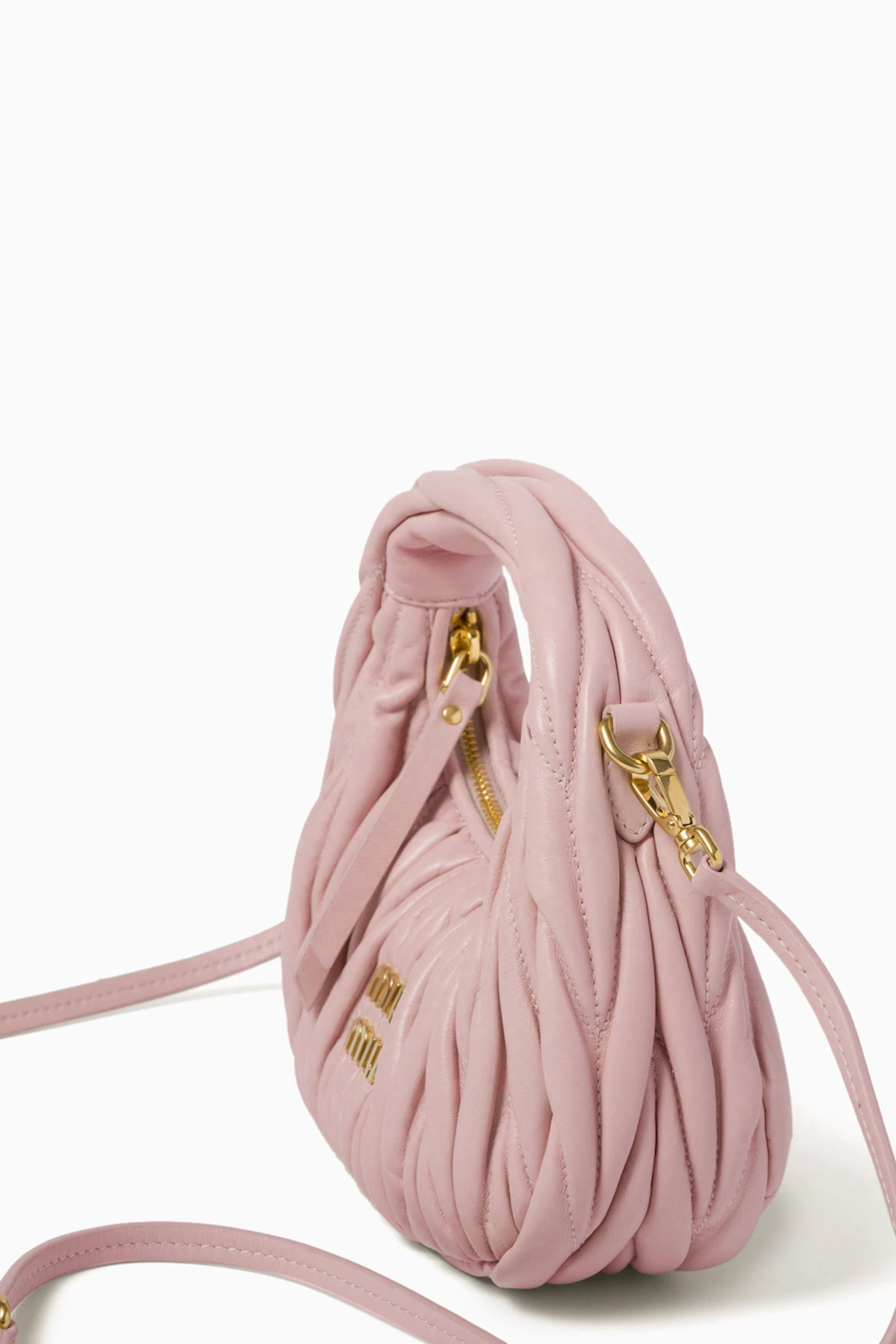 00s MIU MIU HAND BAG MINI PINK GOLD
