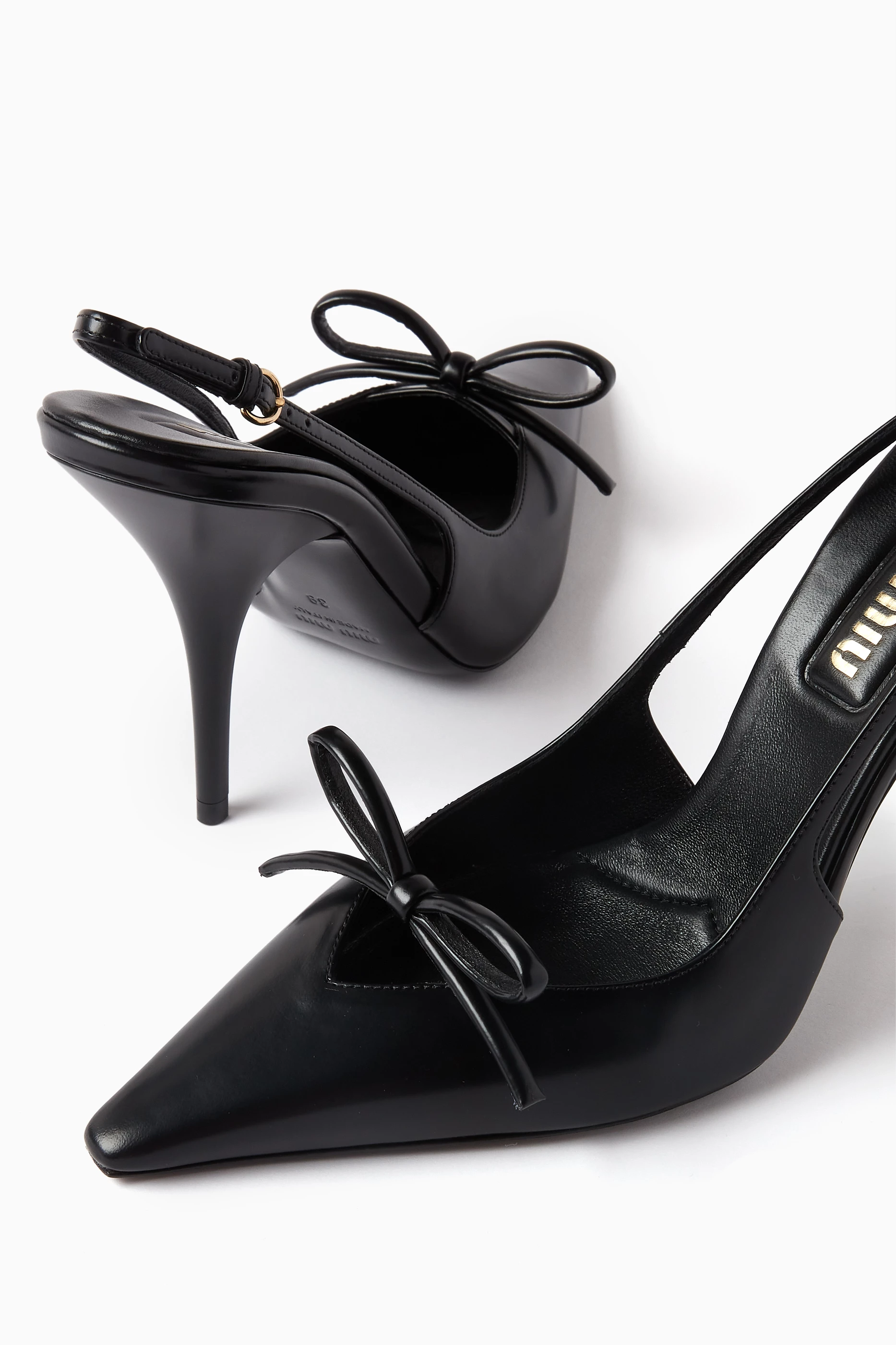 Mamelu knotted slingback pumps sales
