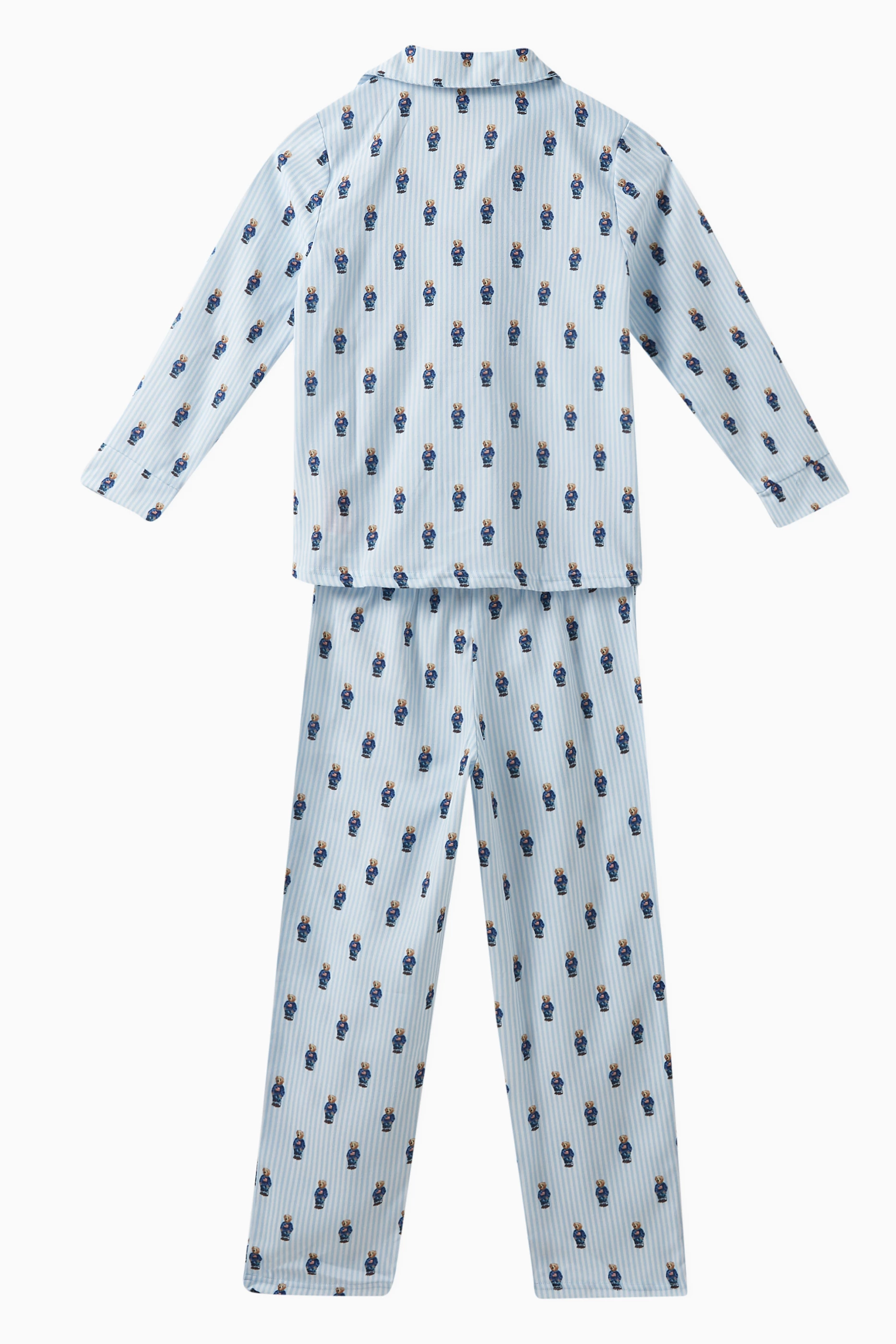 Buy Polo Ralph Lauren Multicolour Polo Bear Printed Pyjama Set For Boys Online Ounass UAE