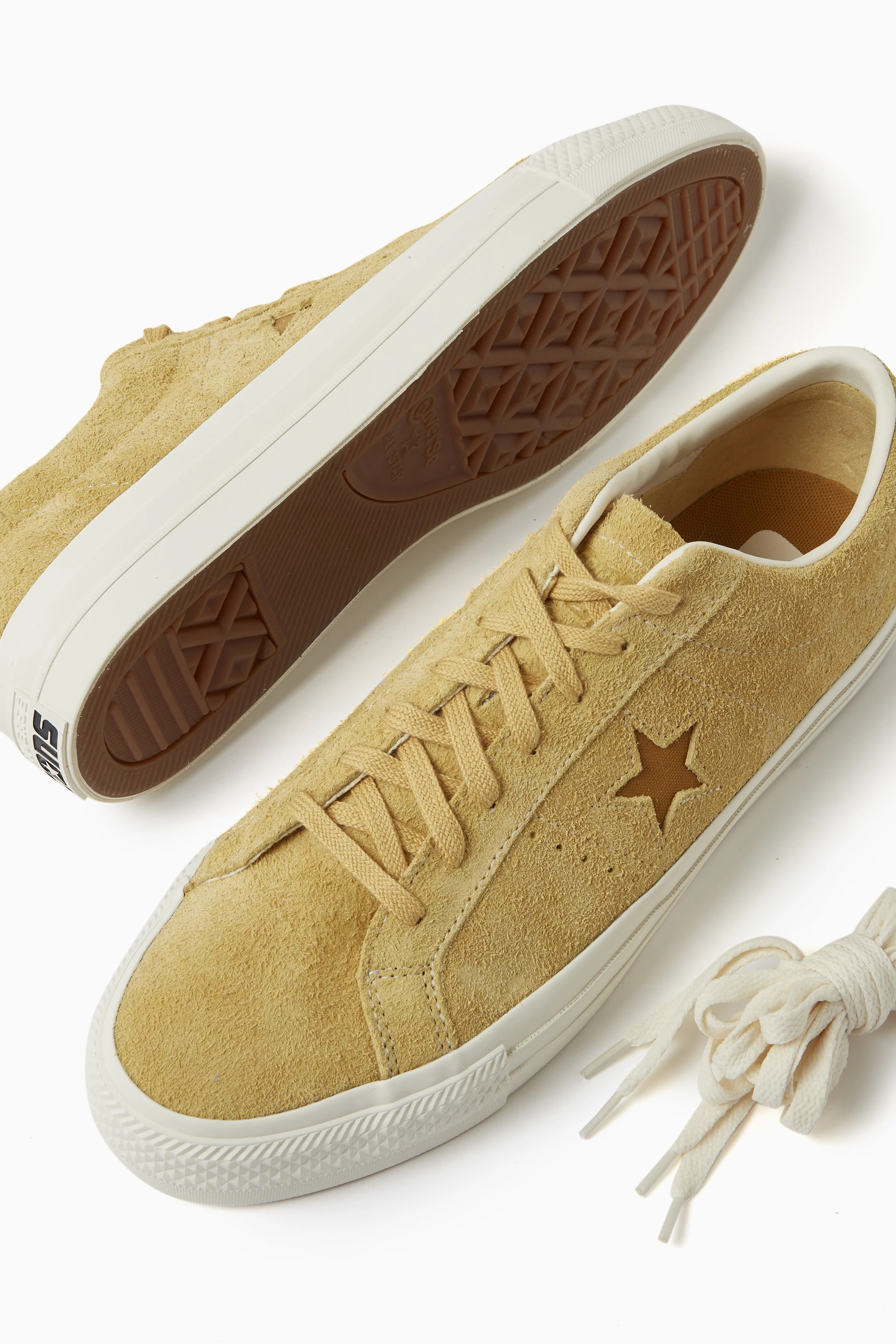 Buy Converse Yellow One Star Pro Vintage low Top Sneakers in Suede For Men Online Ounass UAE