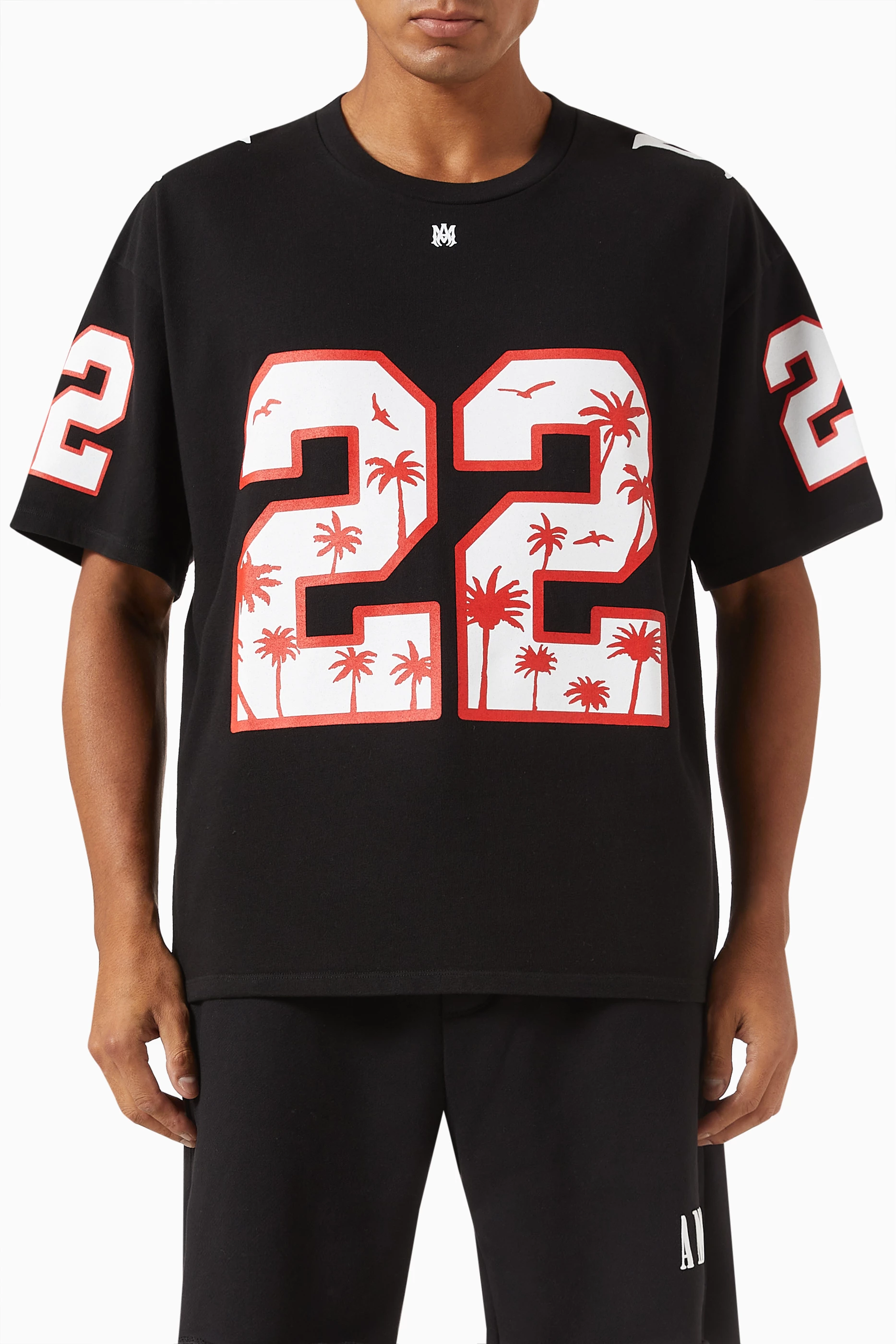 AMIRI アメリカンフットボールシャツ 22 AMIRI Oversized 22 Football T-Shirt | Holt Renfrew