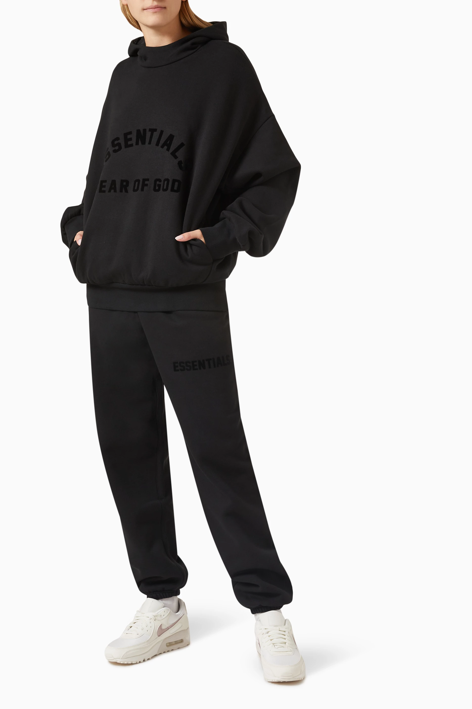 Essentials black hoodie new arrivals