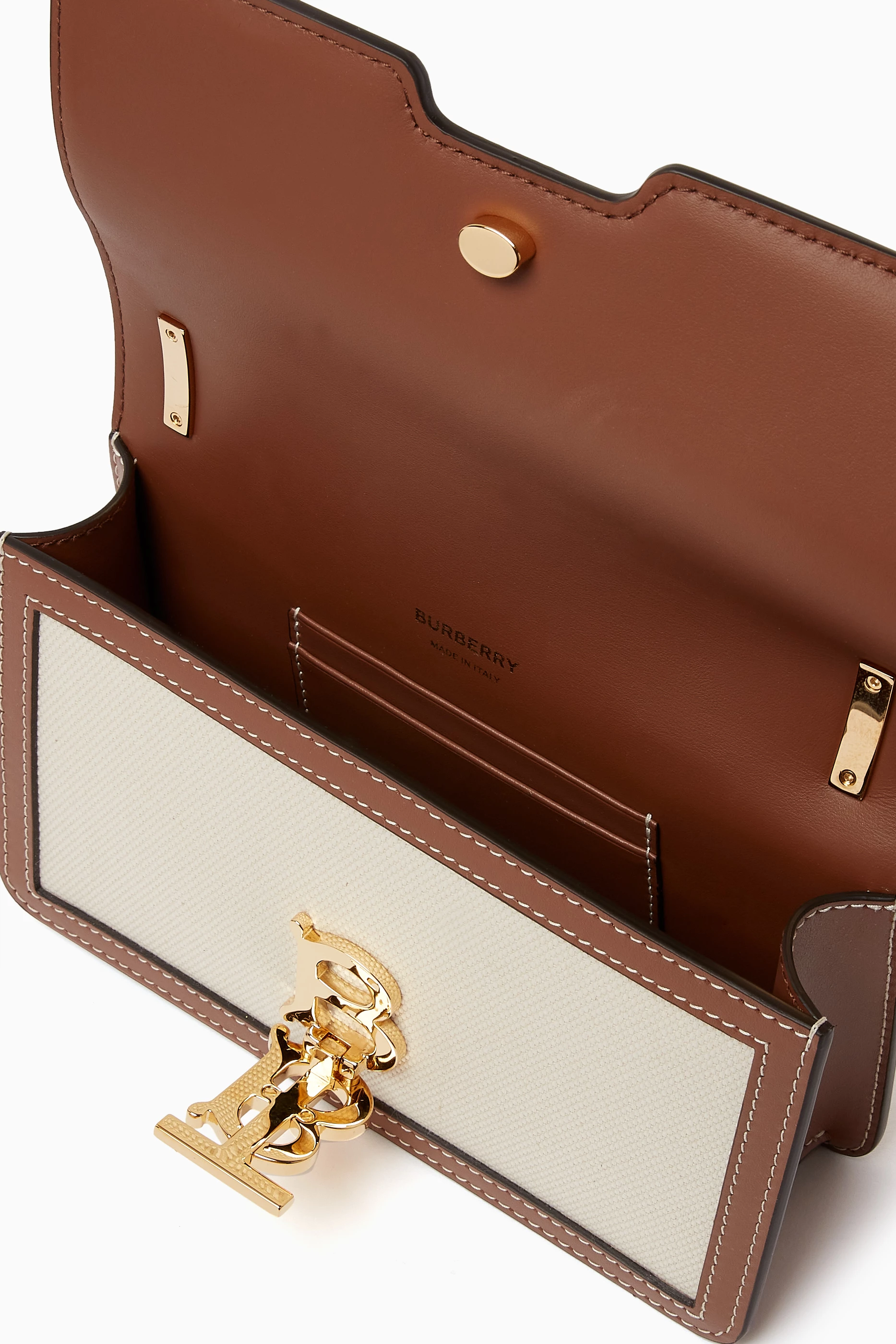 Burberry small tb leather shoulder bag clearance