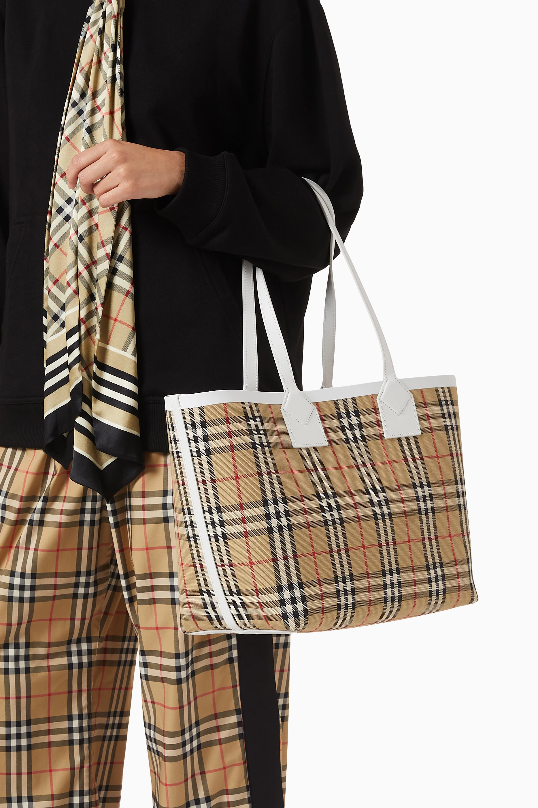 Burberry vintage check tote hotsell