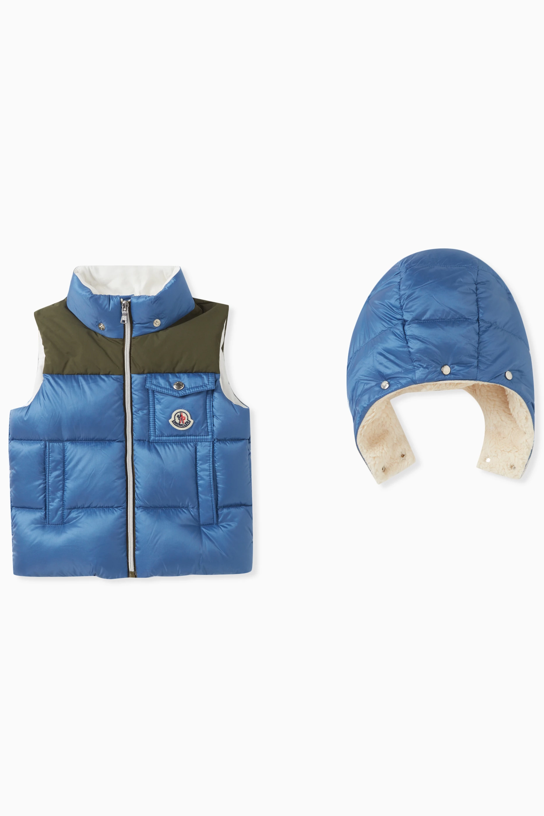 Blue moncler gilet online