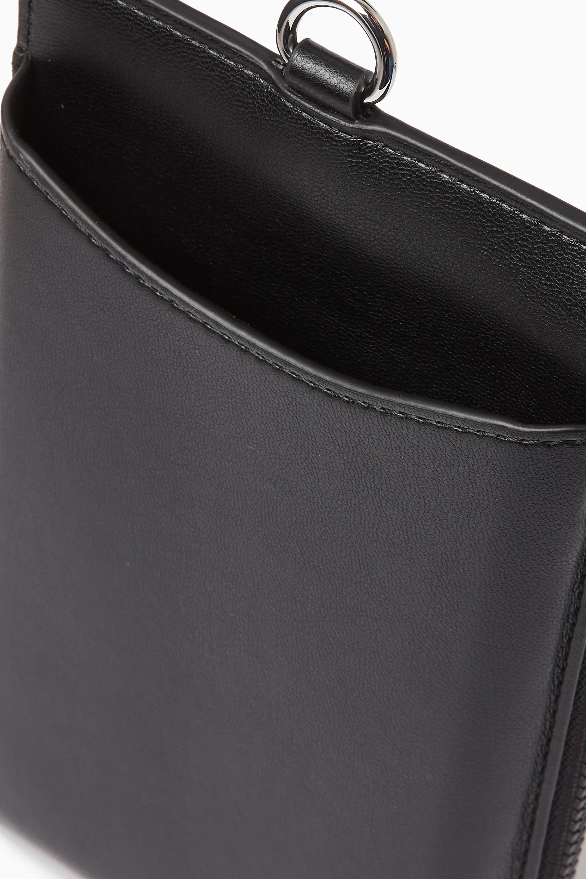 Buy Armani Exchange Black AX Logo Phone Case in Faux Leather
