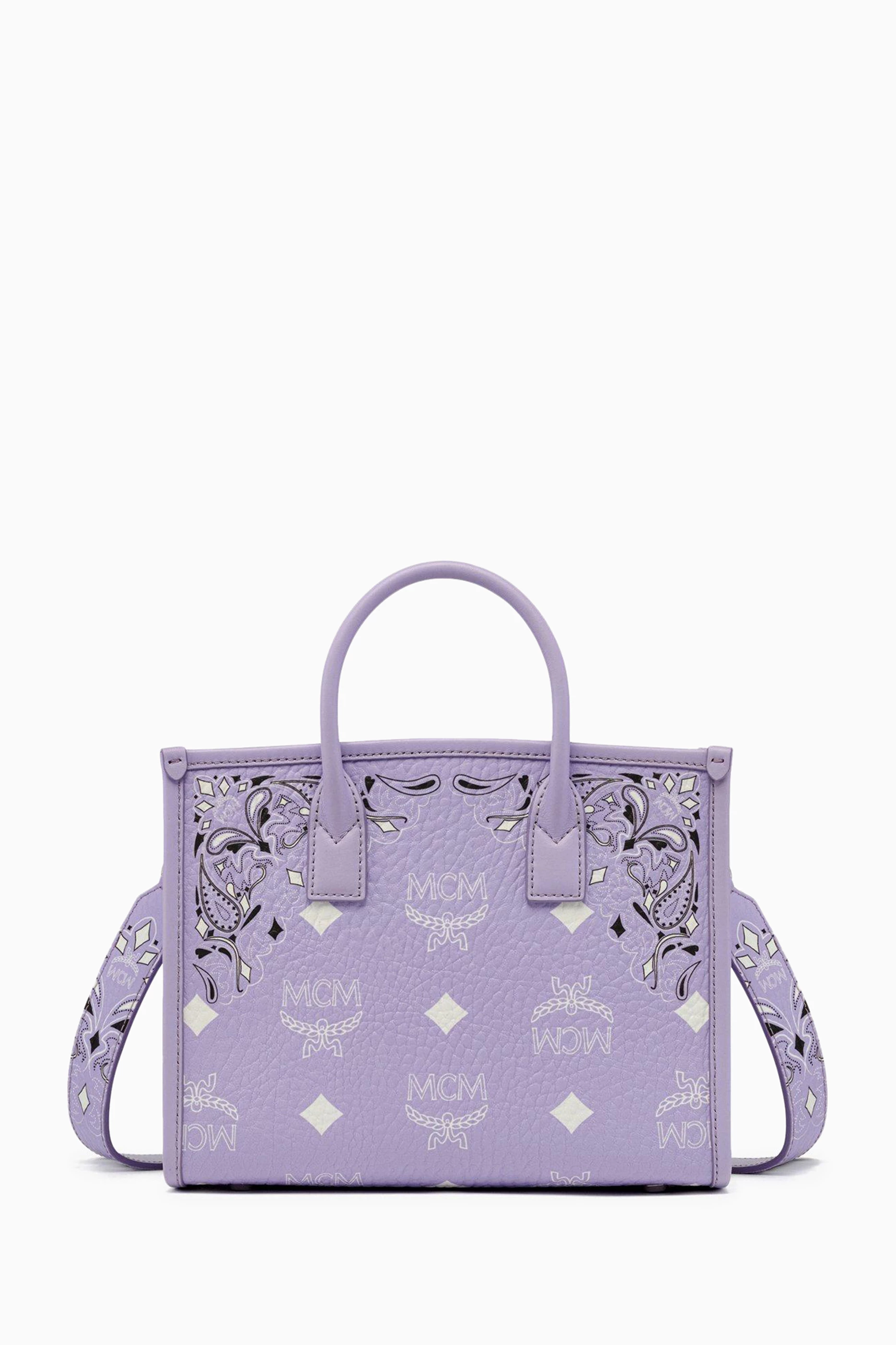 Purple mcm bag 2025