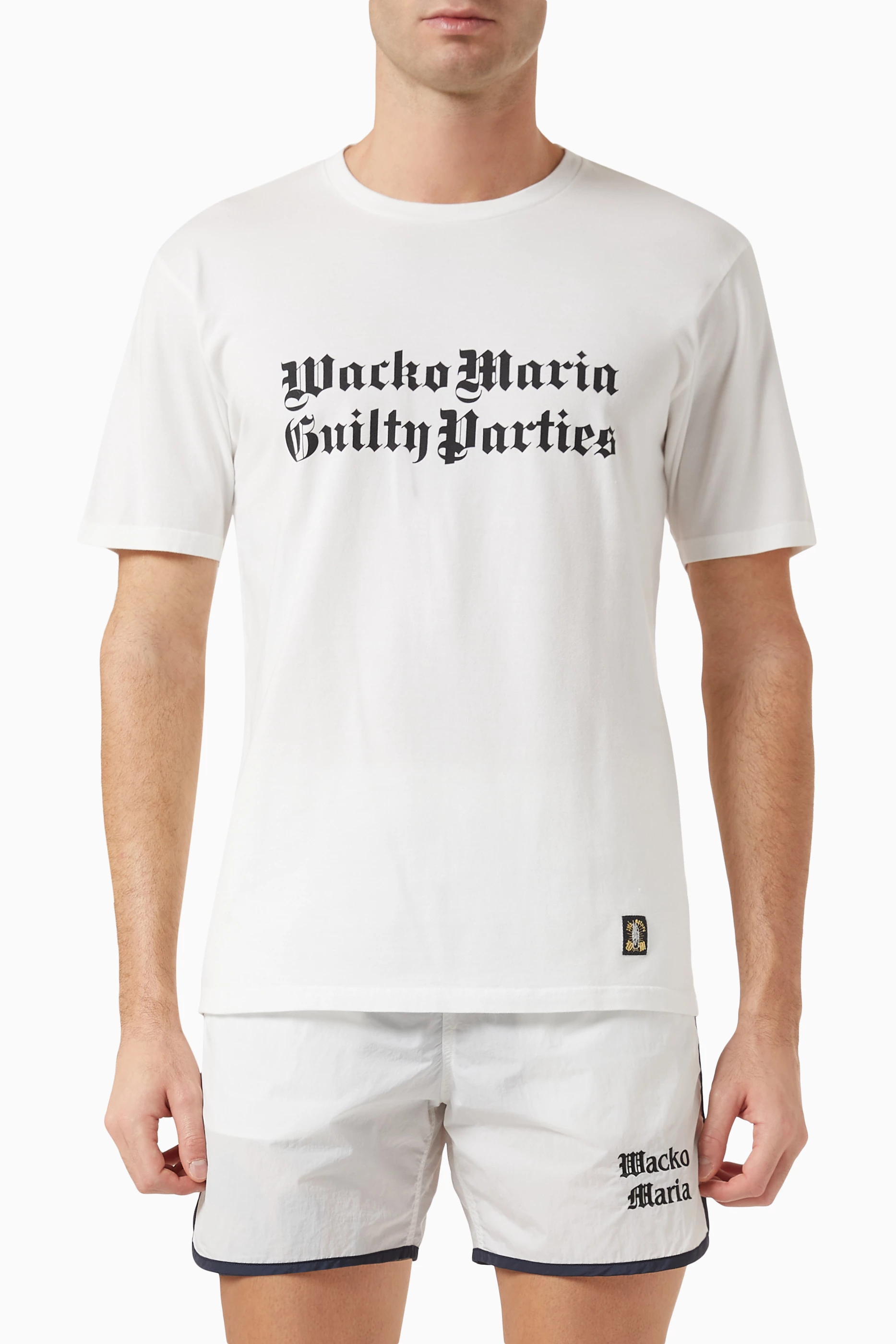 Buy WACKO MARIA White Standard Crew Neck T-shirt in Cotton