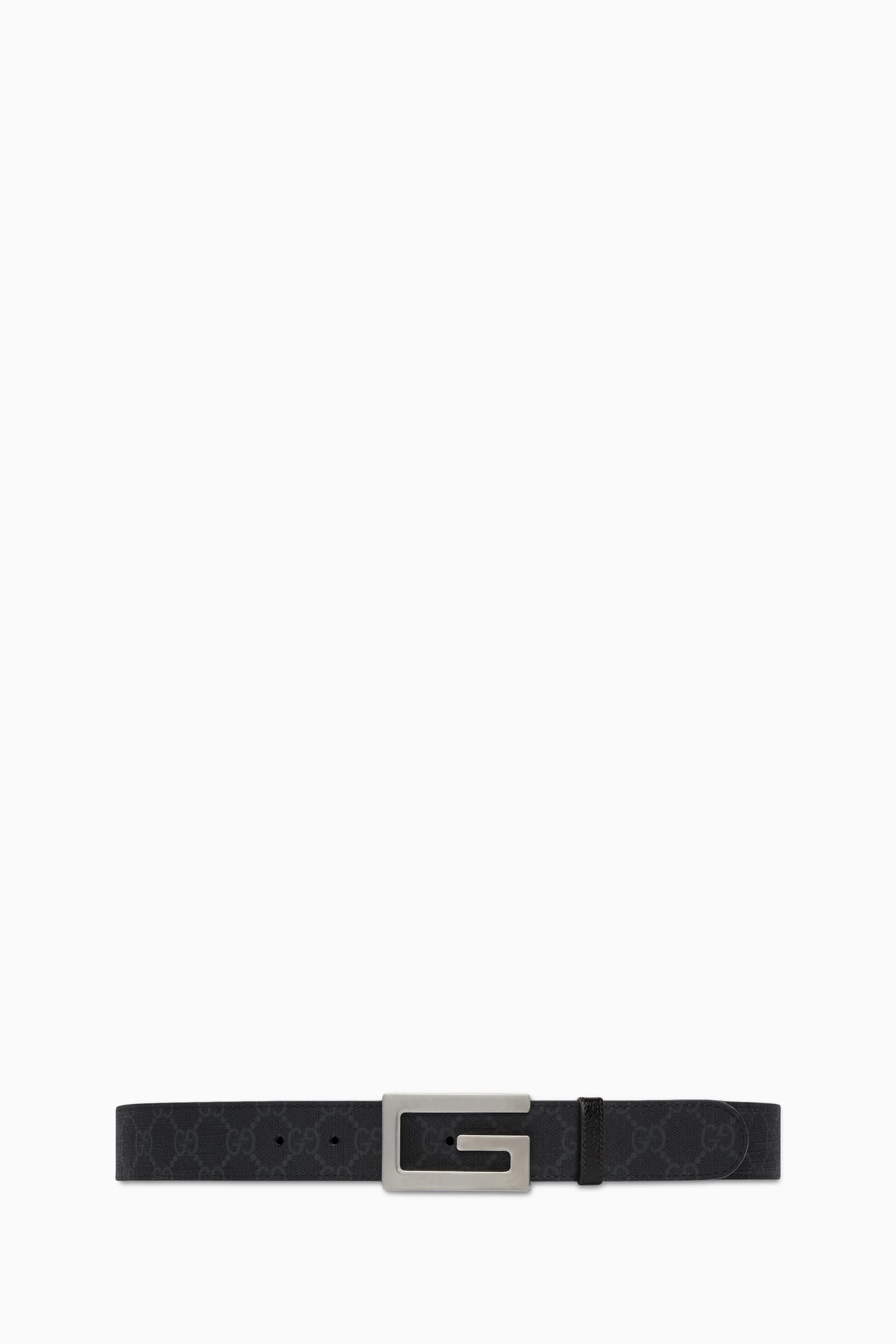 Buy Gucci Black Square G Supreme Reversible Belt in Coated canvas Leather For Men Online Ounass UAE