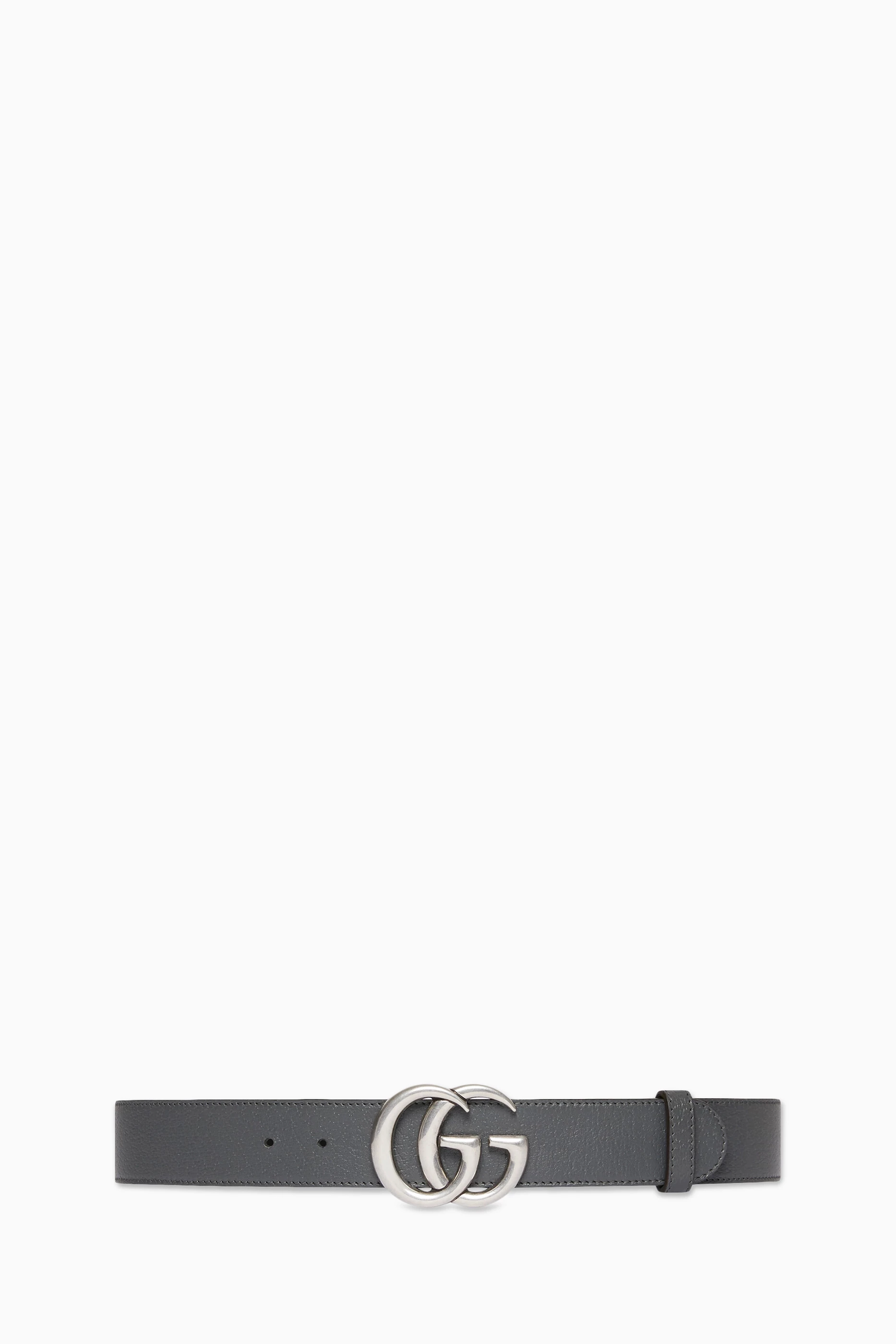 Buy Gucci Grey GG Supreme Marmont Reversible Belt in Canvas Leather For Men Online Ounass UAE