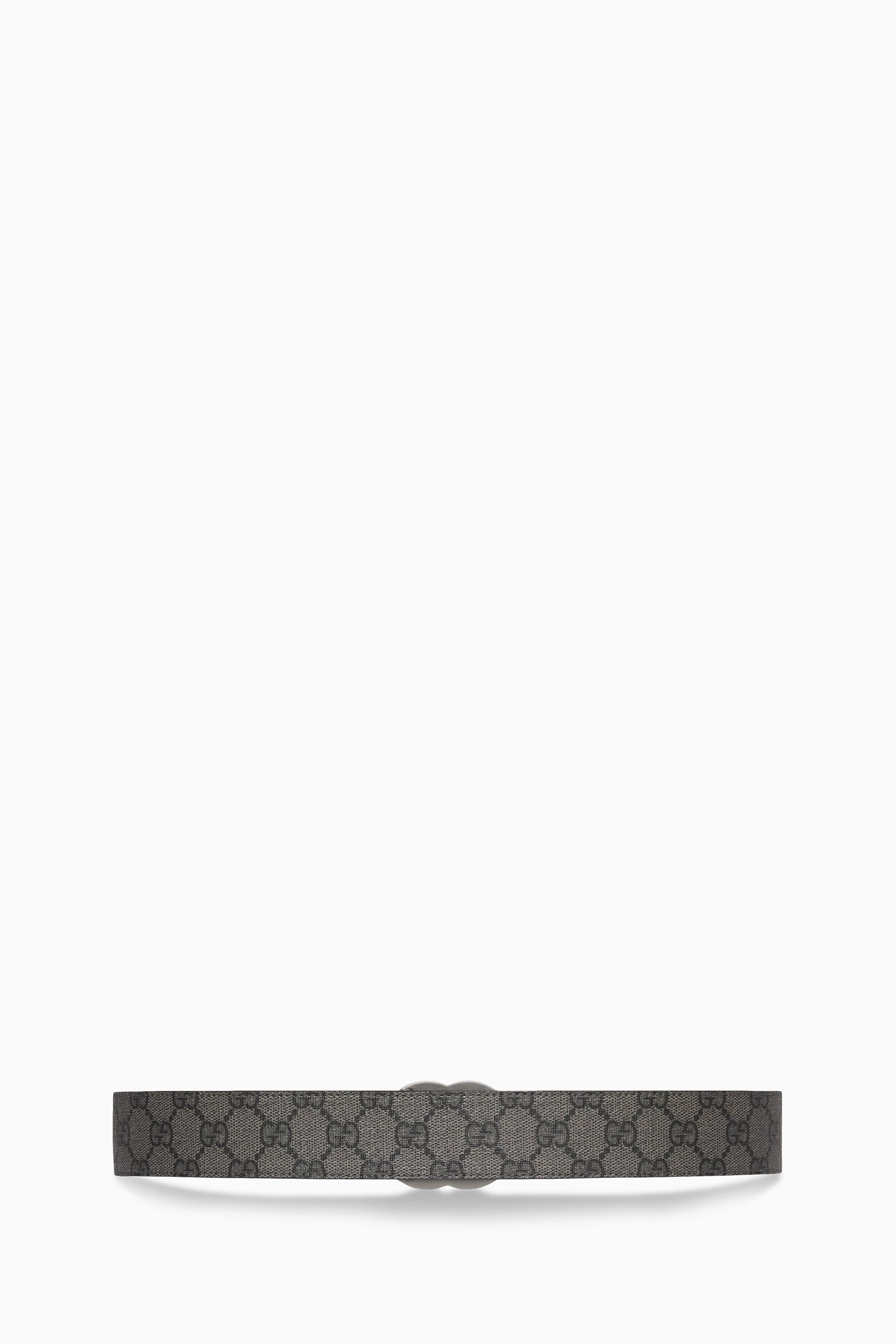 Buy Gucci Grey GG Supreme Marmont Reversible Belt in Canvas Leather For Men Online Ounass UAE