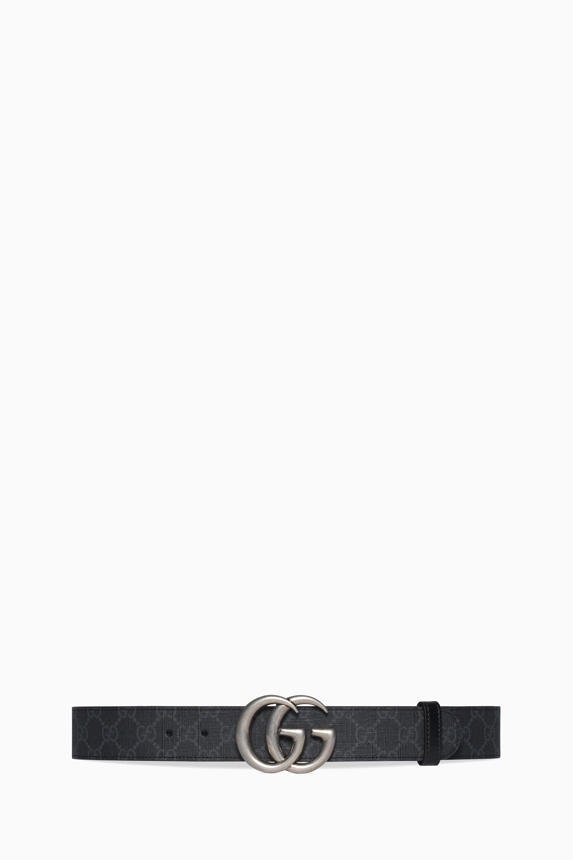 Gucci leather logo belt discount