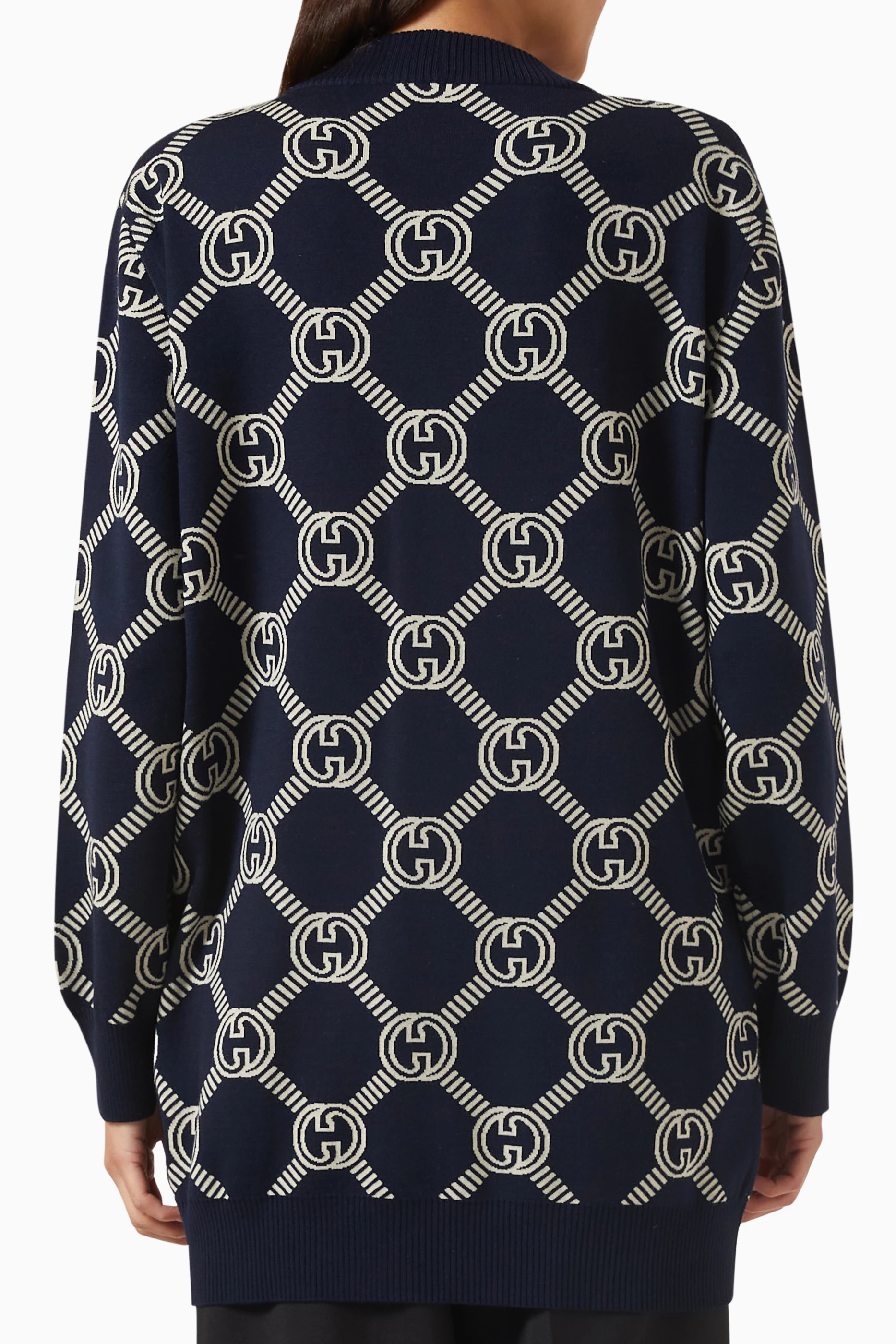 Gucci navy cardigan clearance