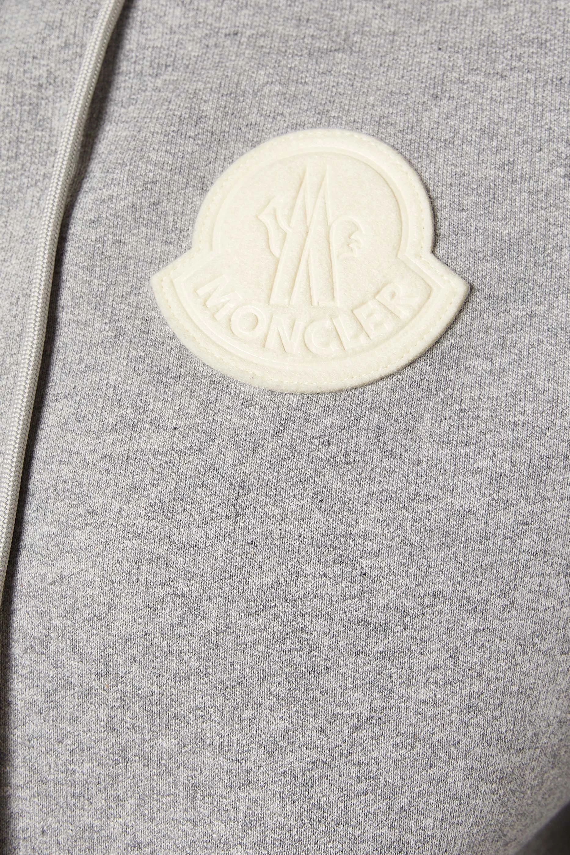 Moncler grey zip hoodie shop
