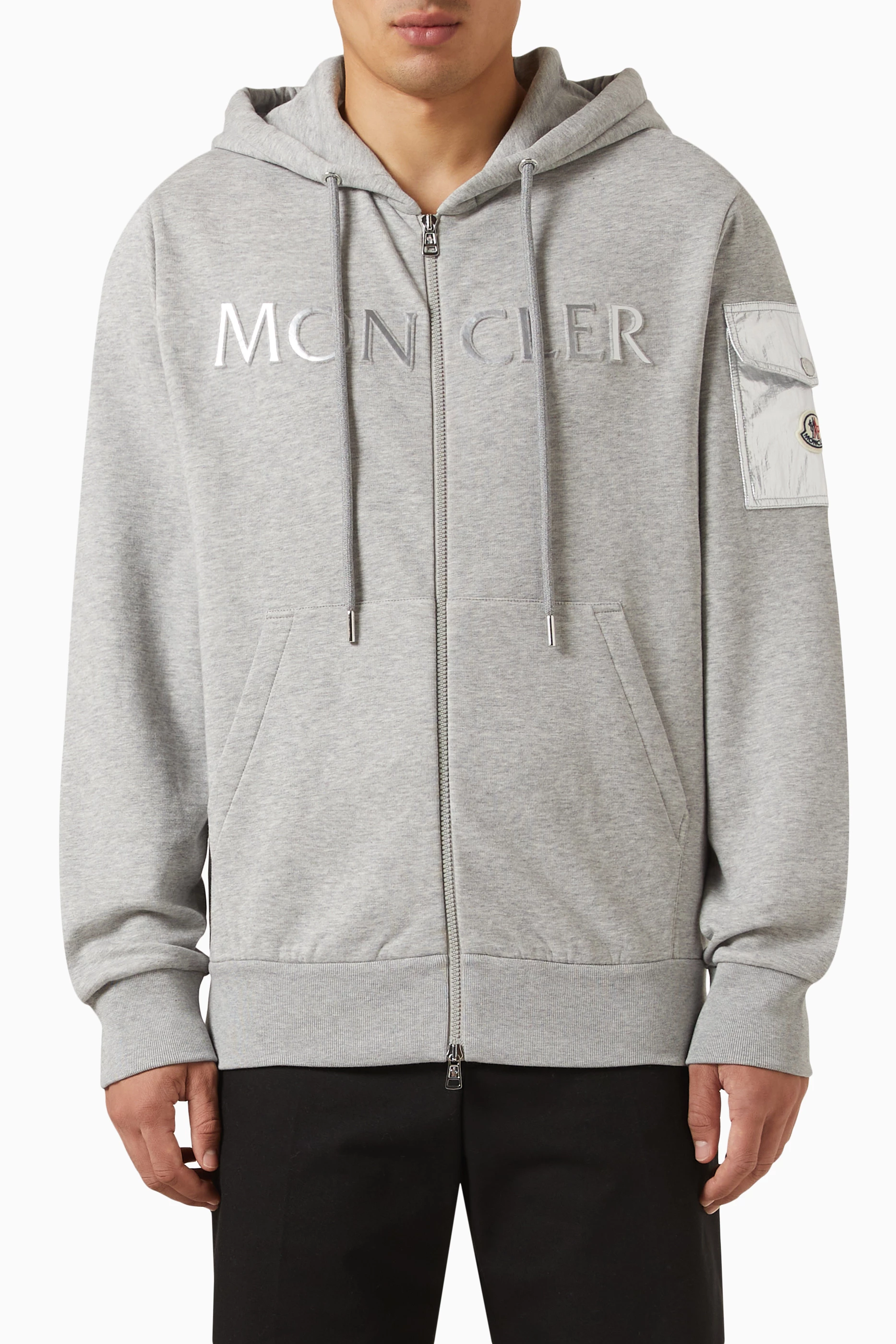 Moncler zip up sweatshirt hot sale