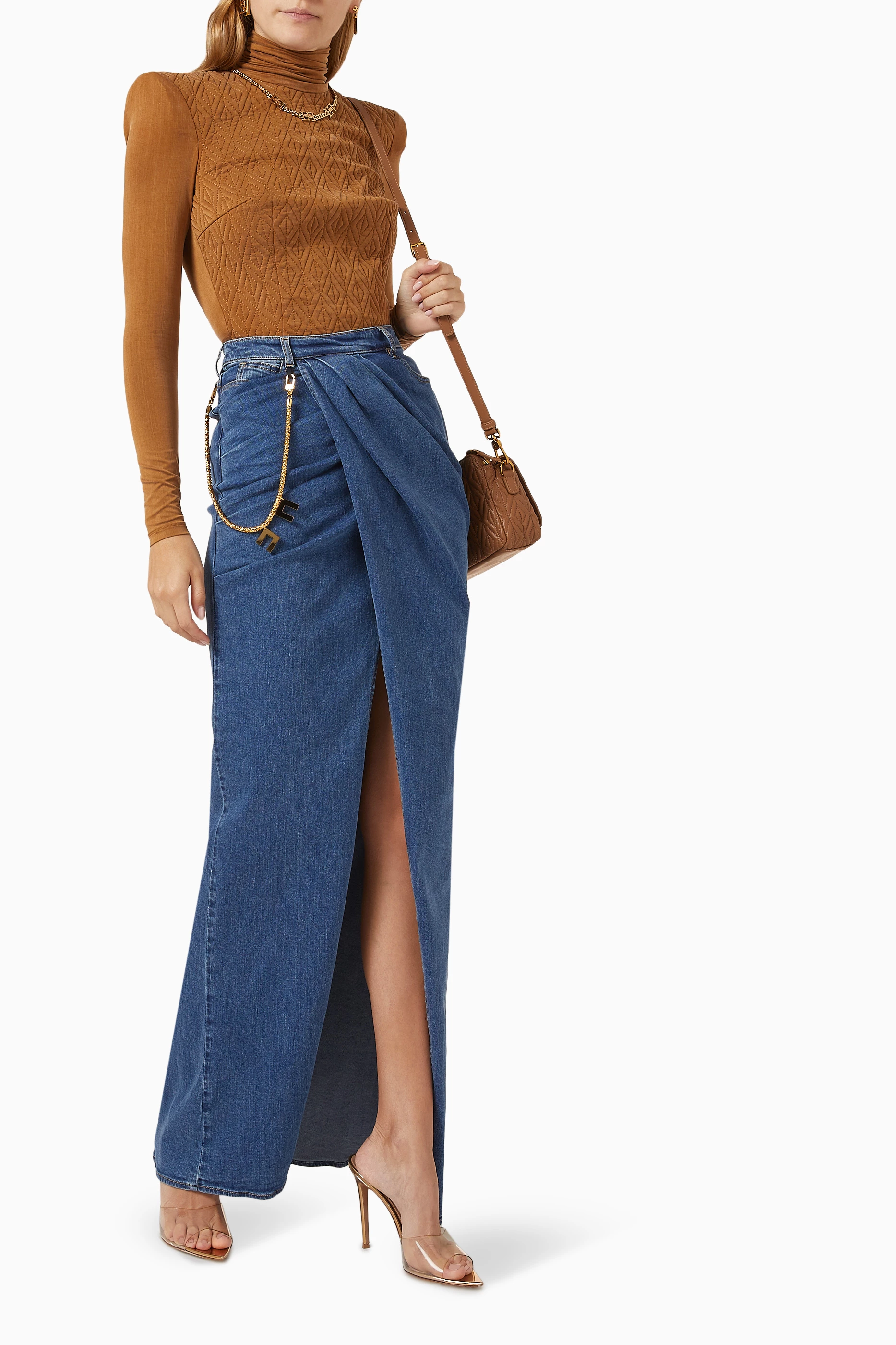 スカート ELISABETTA FRANCHI Women Skirts AM14T51E2DC8 Blue 30197457LR_14_f.jpg?impolicy=