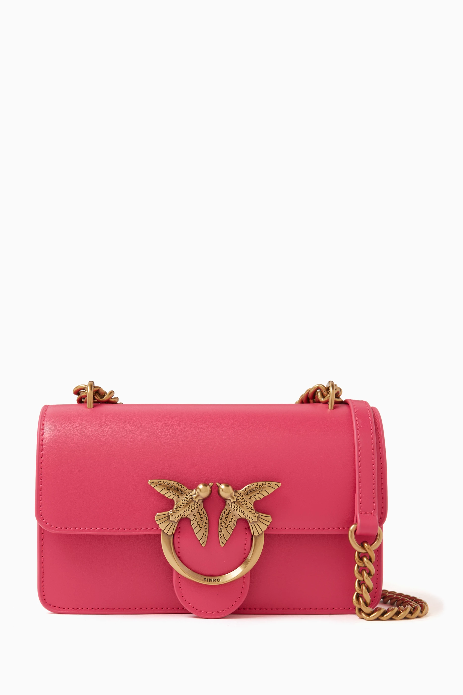 クーポン配布中！】 ピンコ PINKO バッグ レディース オレンジ クリスマス Business bags 'Mini Love すくっ Bag'  crossbody