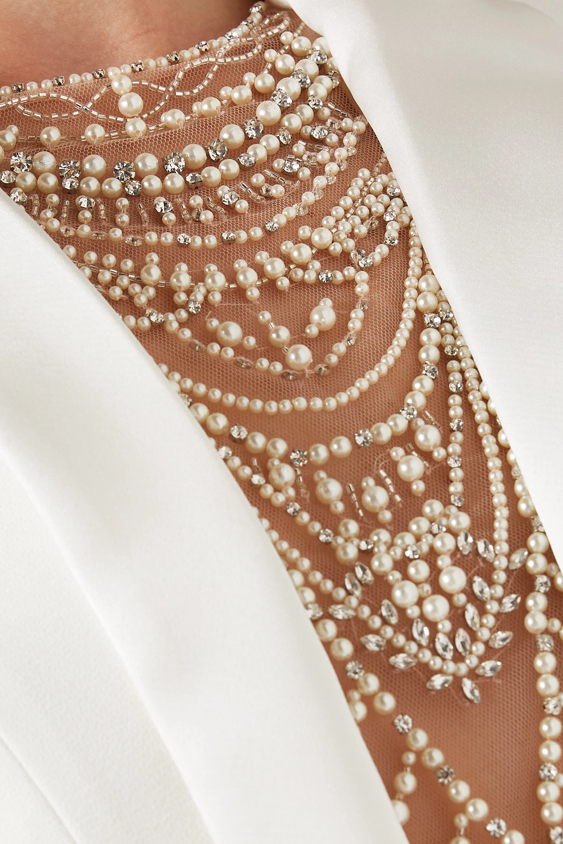 オールインワン・サロペット Elisabetta Franchi Acqua Dress With Pearls ELISABETTA FRANCHI ACQUA DRESS WITH PEARLS – FerrarisBoutique