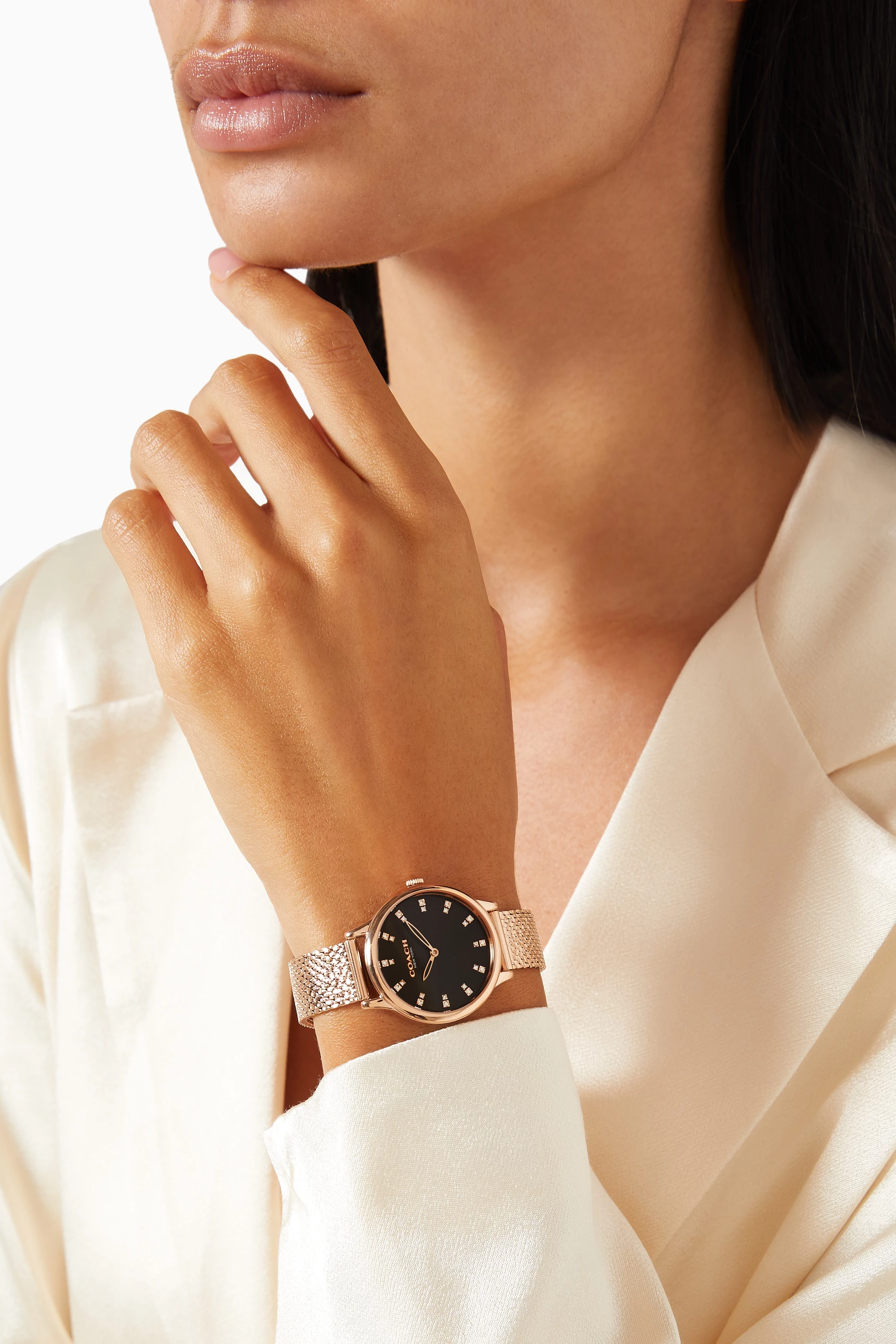 Buy Coach Rose Gold Chelsea Quartz Watch, 32mm For Women Online