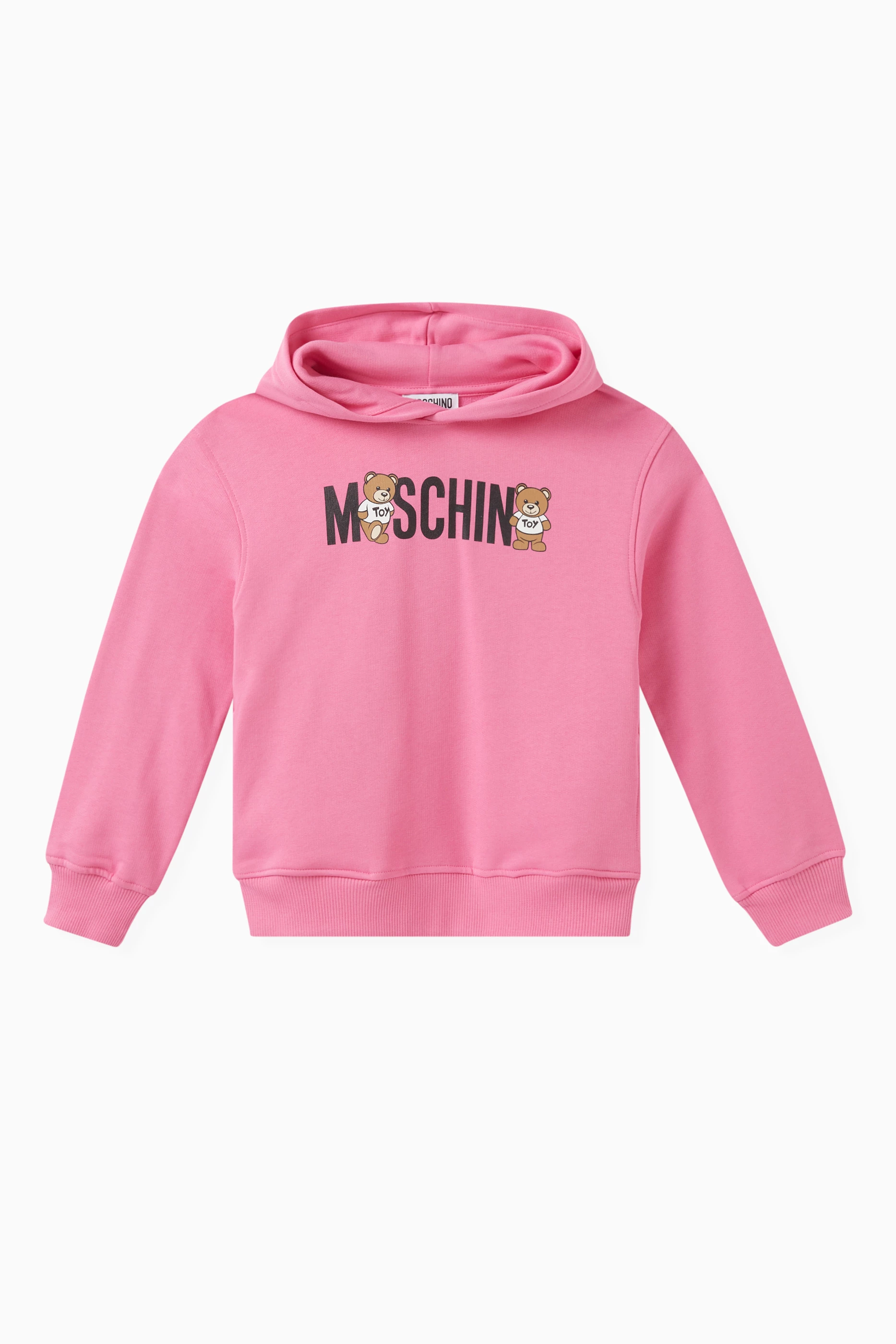 Moschino pink hoodie clearance