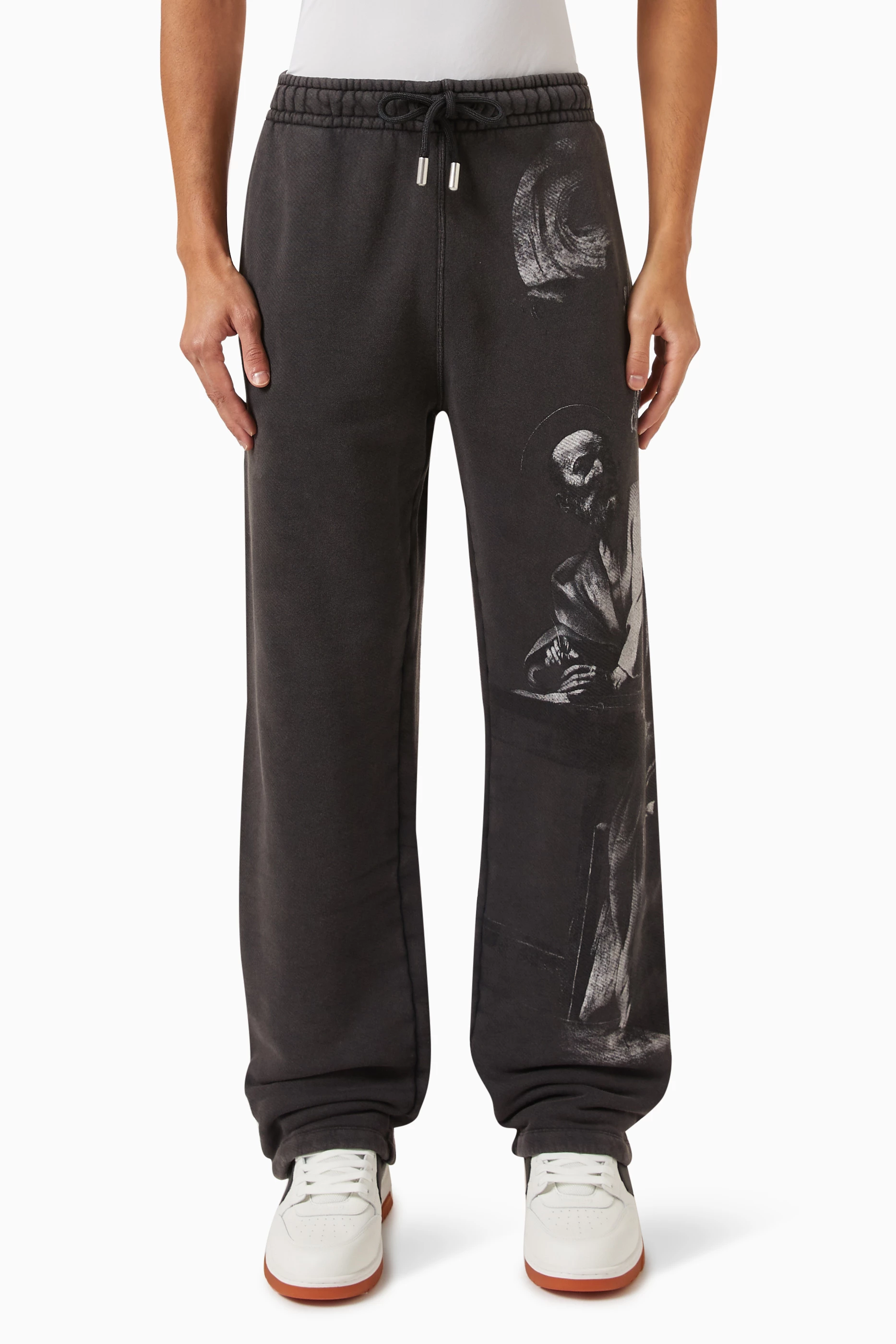 Buy Off White Black BW S. Matthew Sweatpants in Cotton For Men Online Ounass UAE