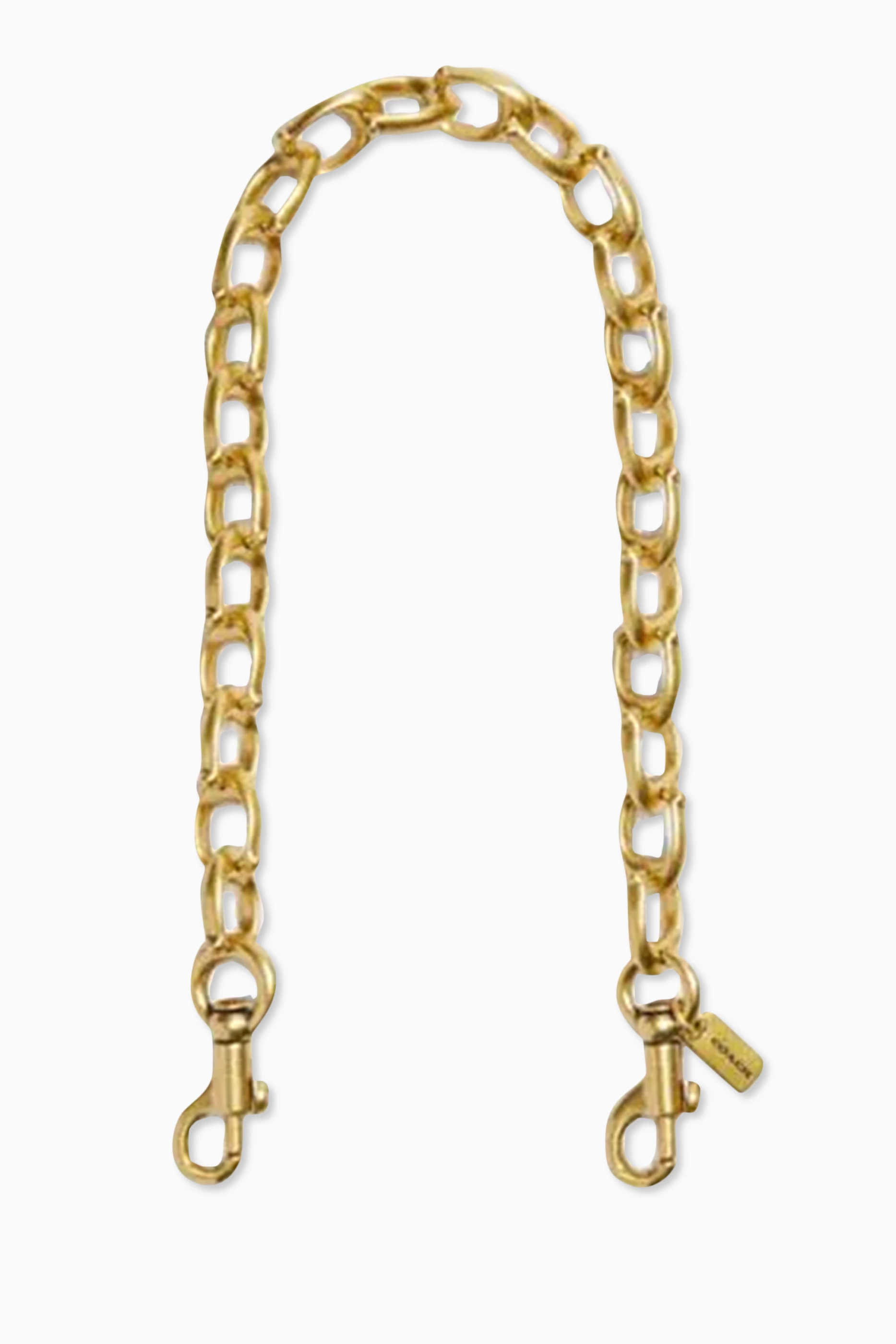 Coach gold chain strap shop