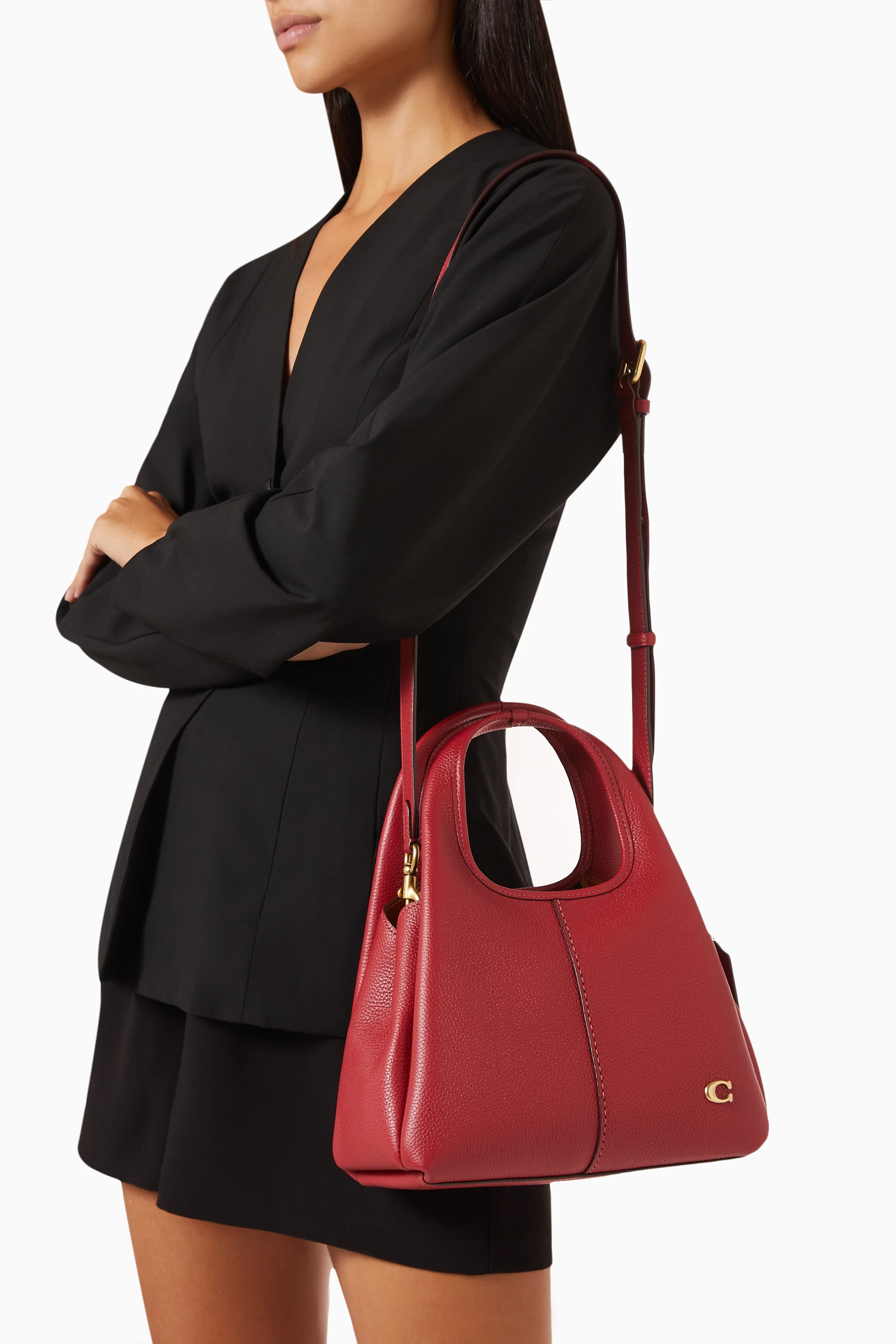 Buy Coach Red Lana 23 Shoulder Bag in Pebble Leather For Women Online Ounass UAE