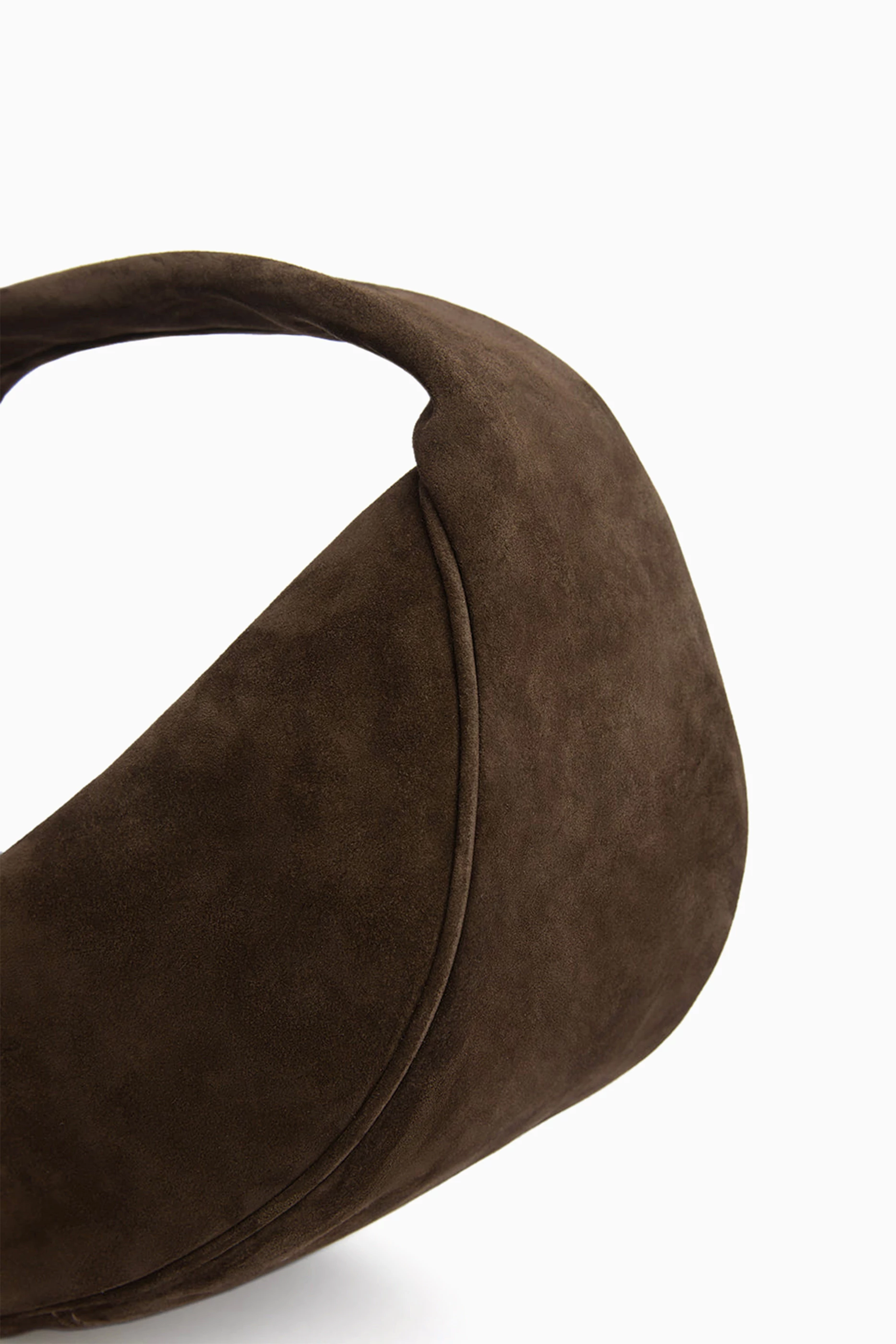 Buy BY FAR Brown Small Cush Top Handle Bag in Suede Leather For Women Online Ounass UAE