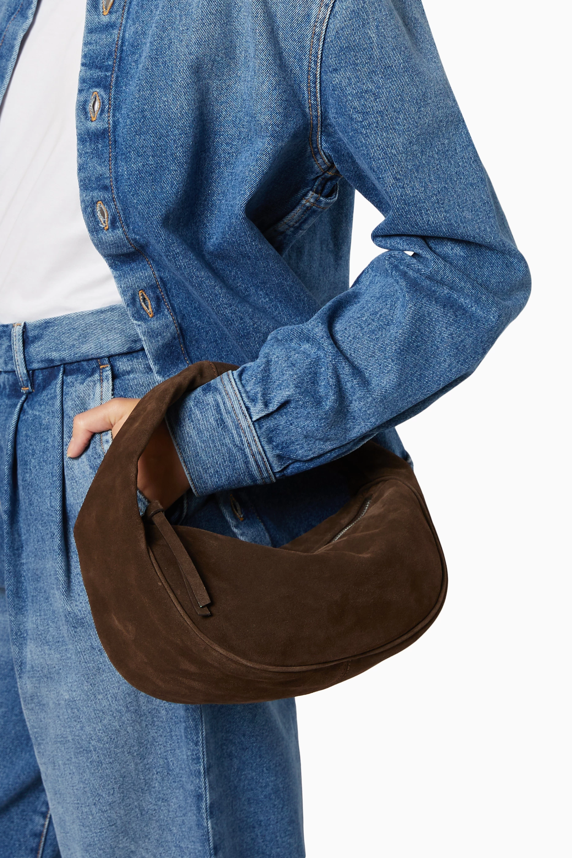 Suede crossbody on sale