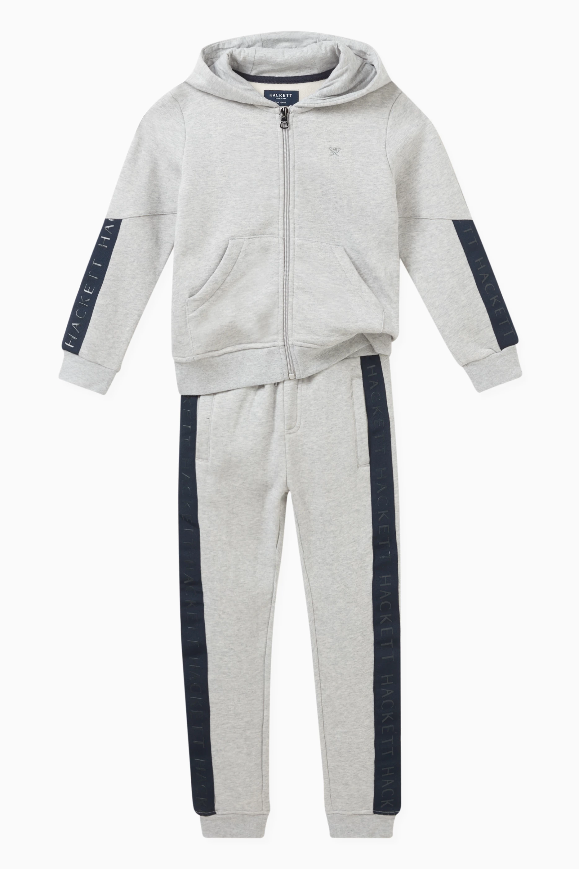 Buy Hackett London Grey Logo Tape Sweatpants in Cotton For Boys Online Ounass UAE