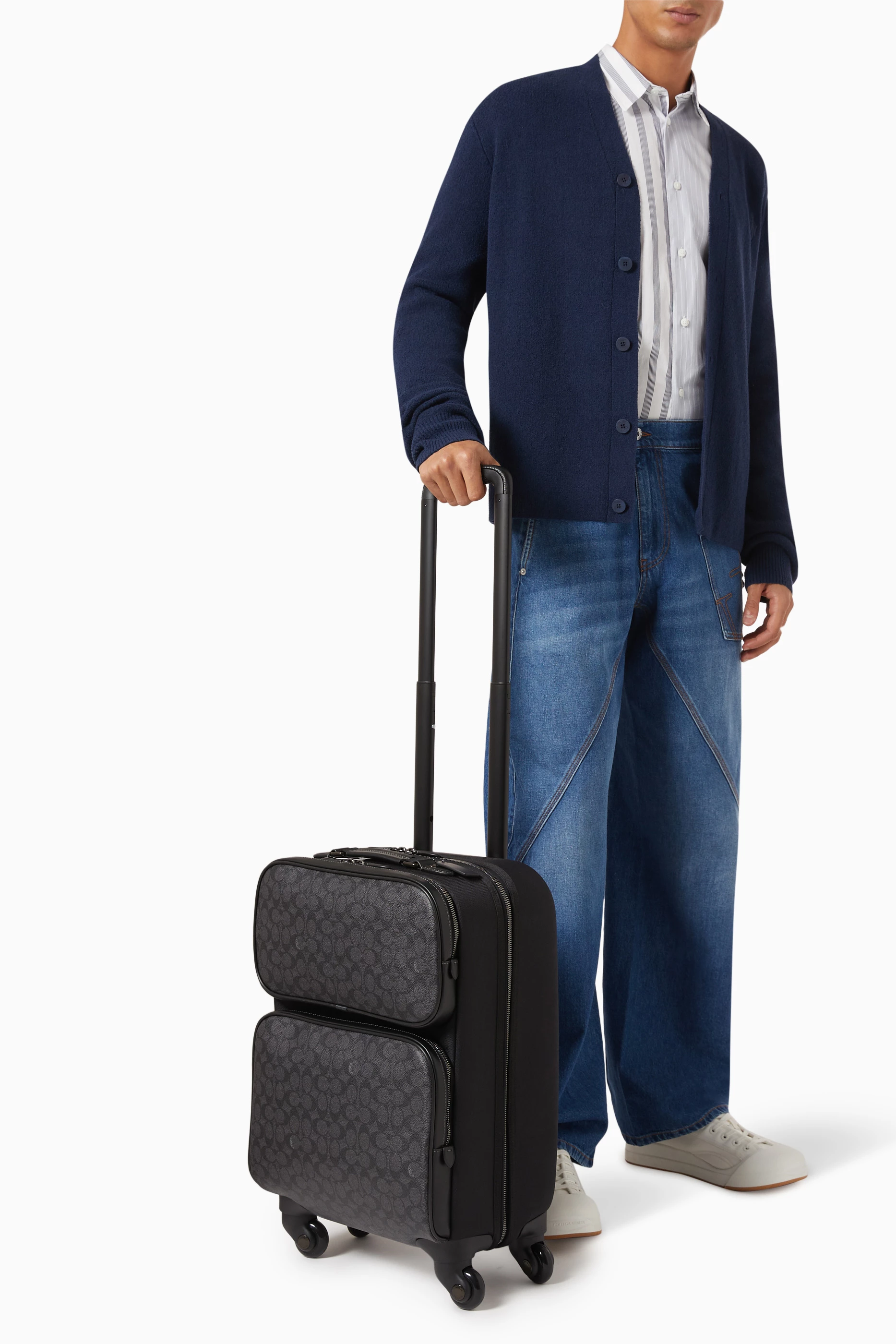 バッグ COACH Signature Carry On Luggage rare COACH Signature Carry On Luggage rare