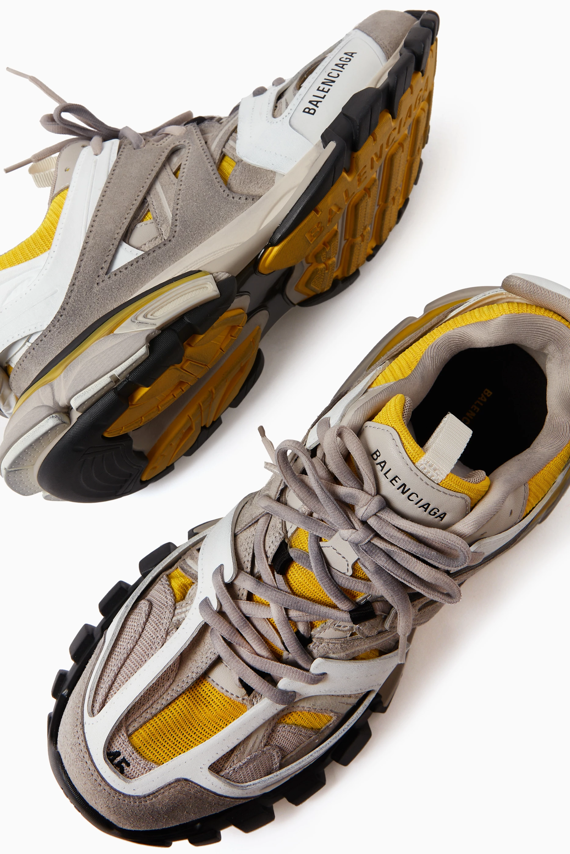 Buy Balenciaga Yellow Track Sneakers in Mesh For Men Online Ounass UAE