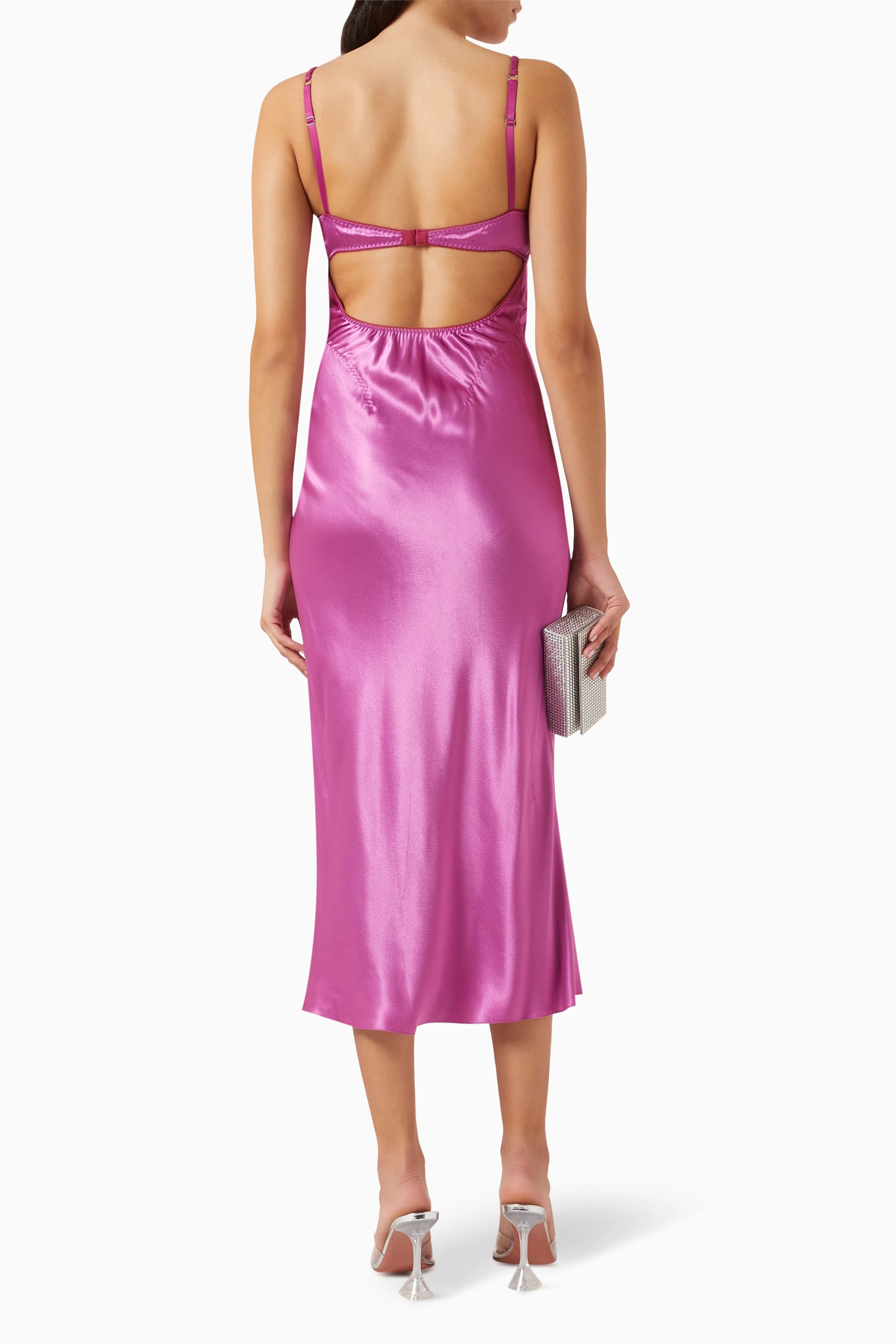 anna october pink waterlily midi dress Waterlily dress