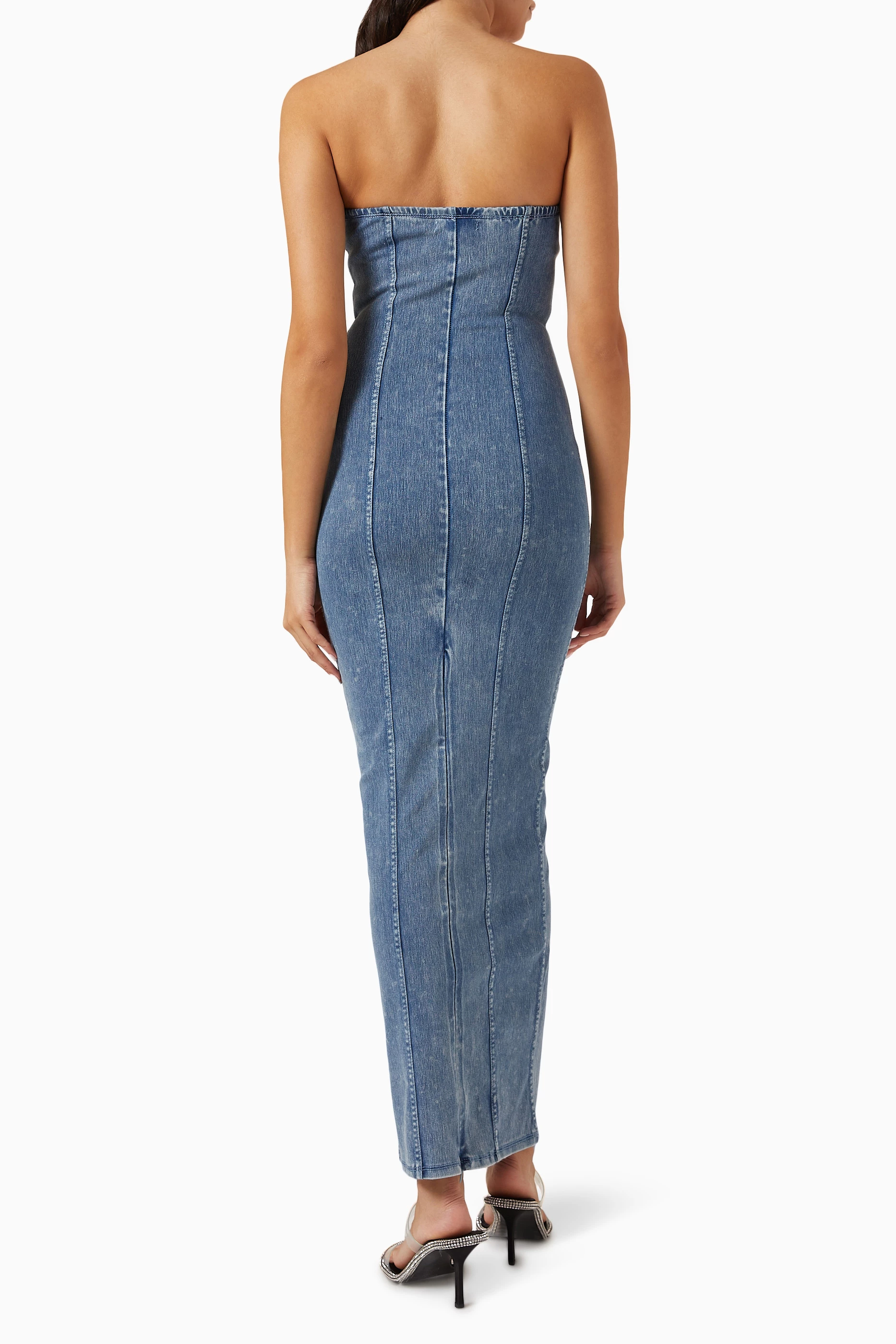 good american soft sculpt maxi dress RIBBED KNIT MAXI DRESS