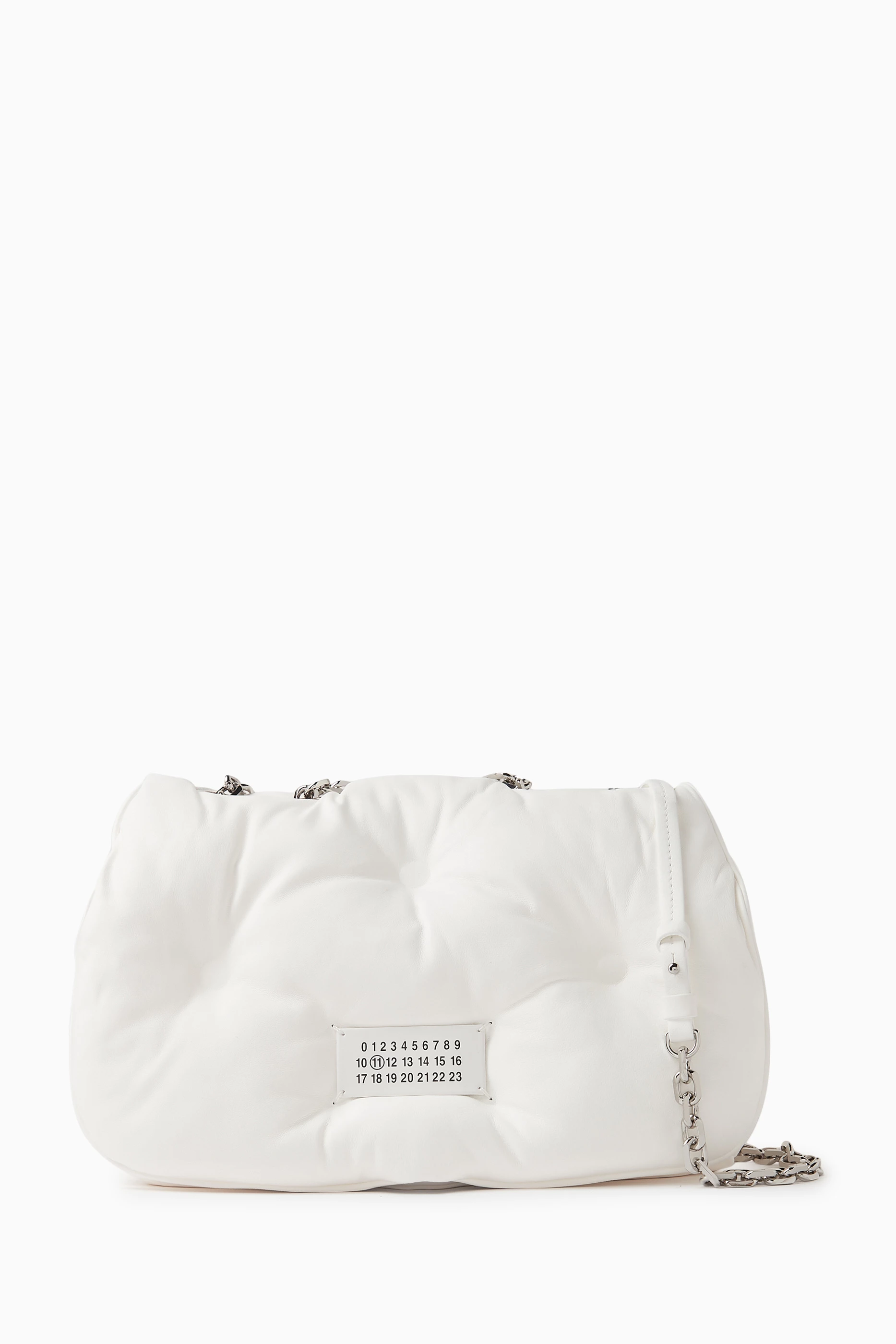 Buy Maison Margiela White Glam Slam Flap Shoulder Bag in Quilted Nappa For UNISEX Online Ounass UAE