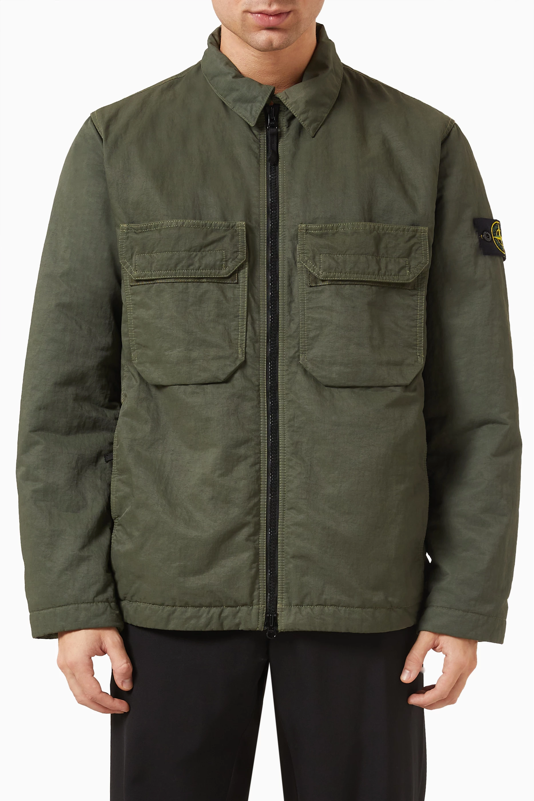 Stone island green jacket top