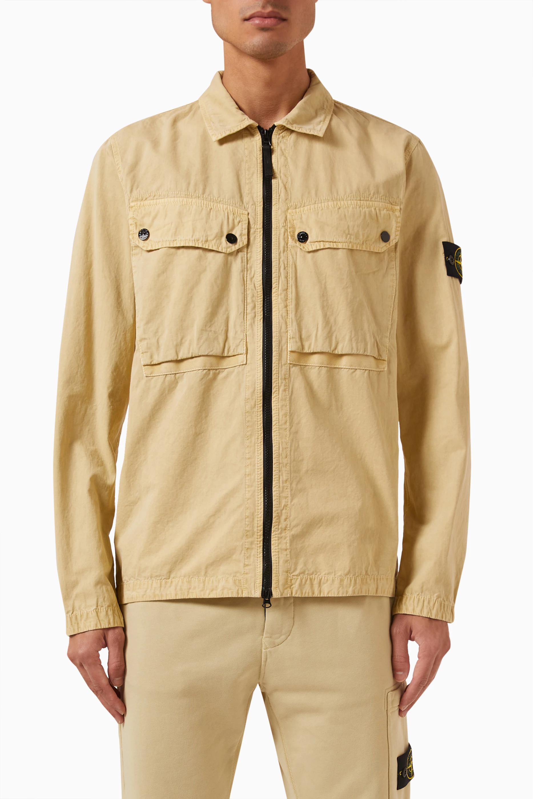 Stone island overshirt canvas outlet