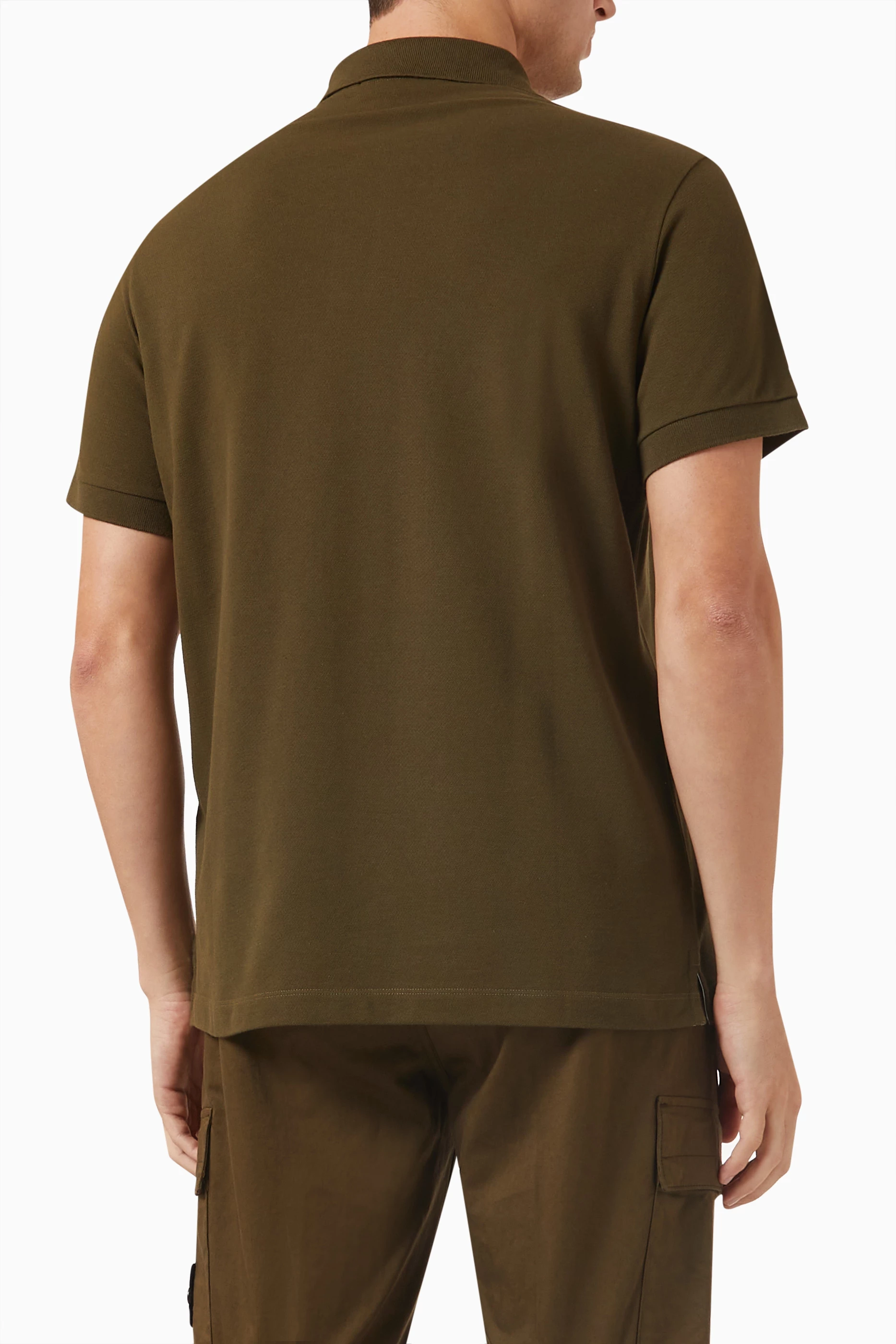 Stone island polo khaki on sale